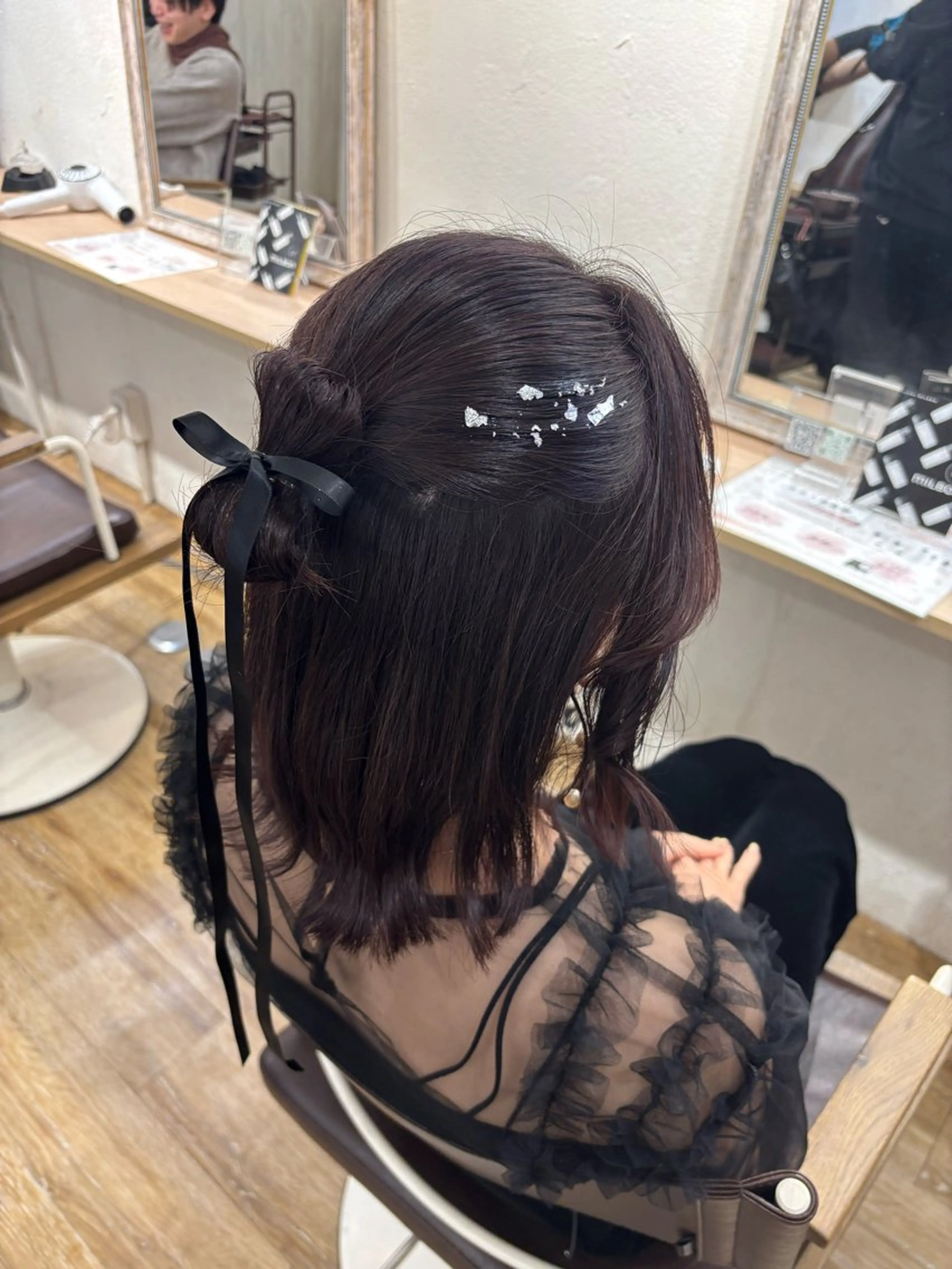 ミディアム ヘアセット ️韓国ヘア／レイヤー カットYūka❤️のヘアスタイル