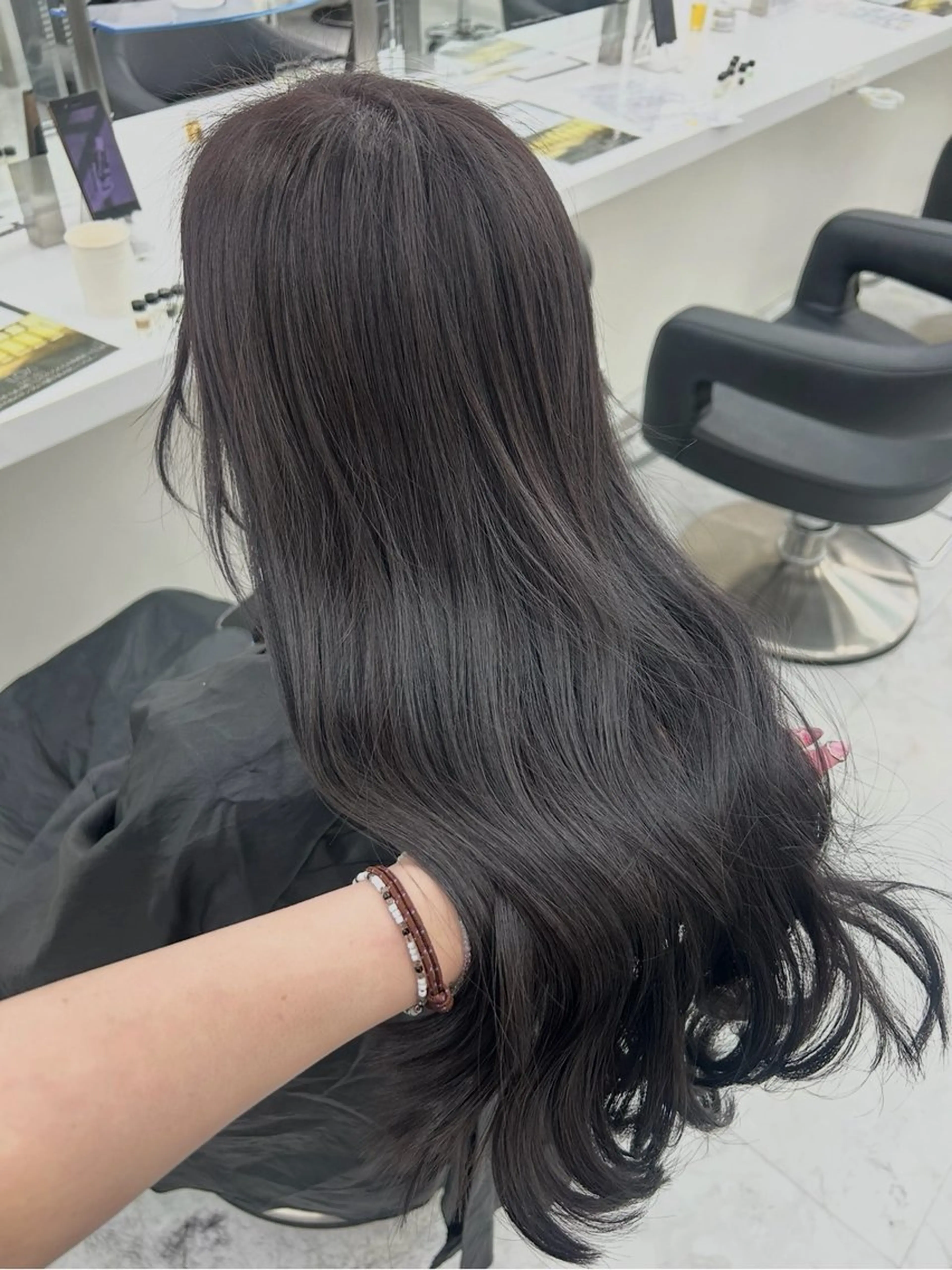 ロング カラー メンズ ヘアカラー トリートメント 福田 小夏のヘアスタイル