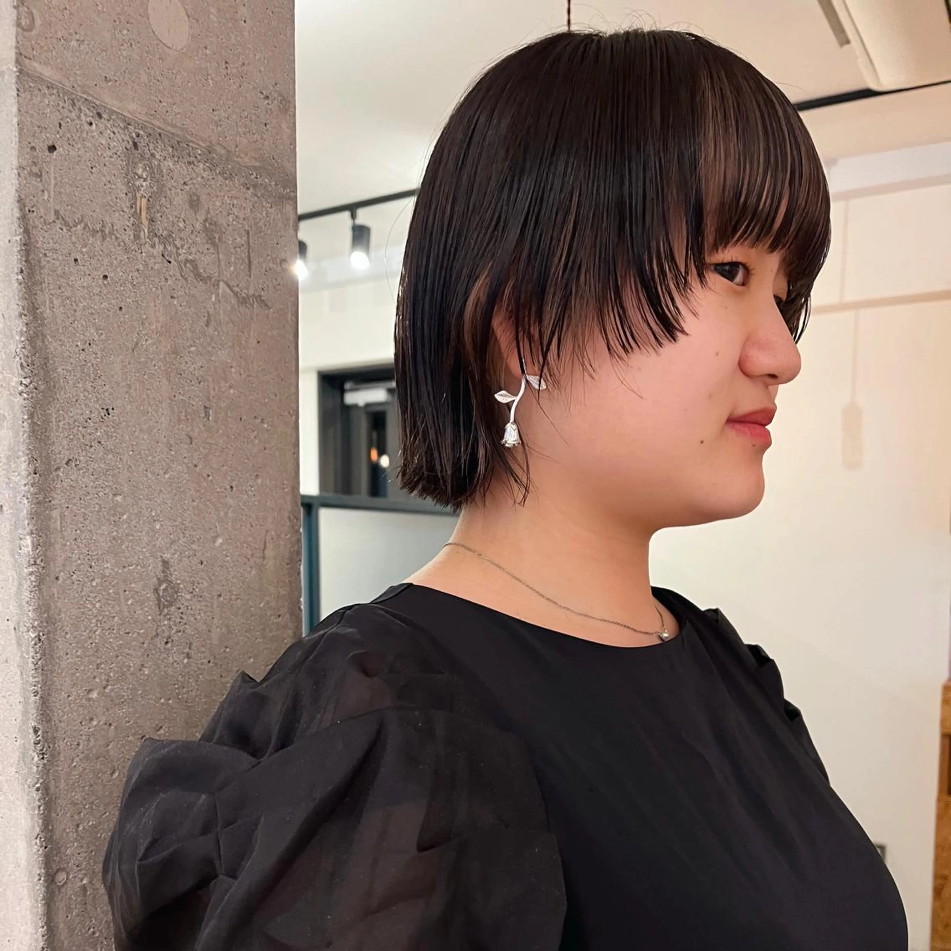 ショート ボブ 暖色/パーマ 🌼クニトウメイのヘアスタイル