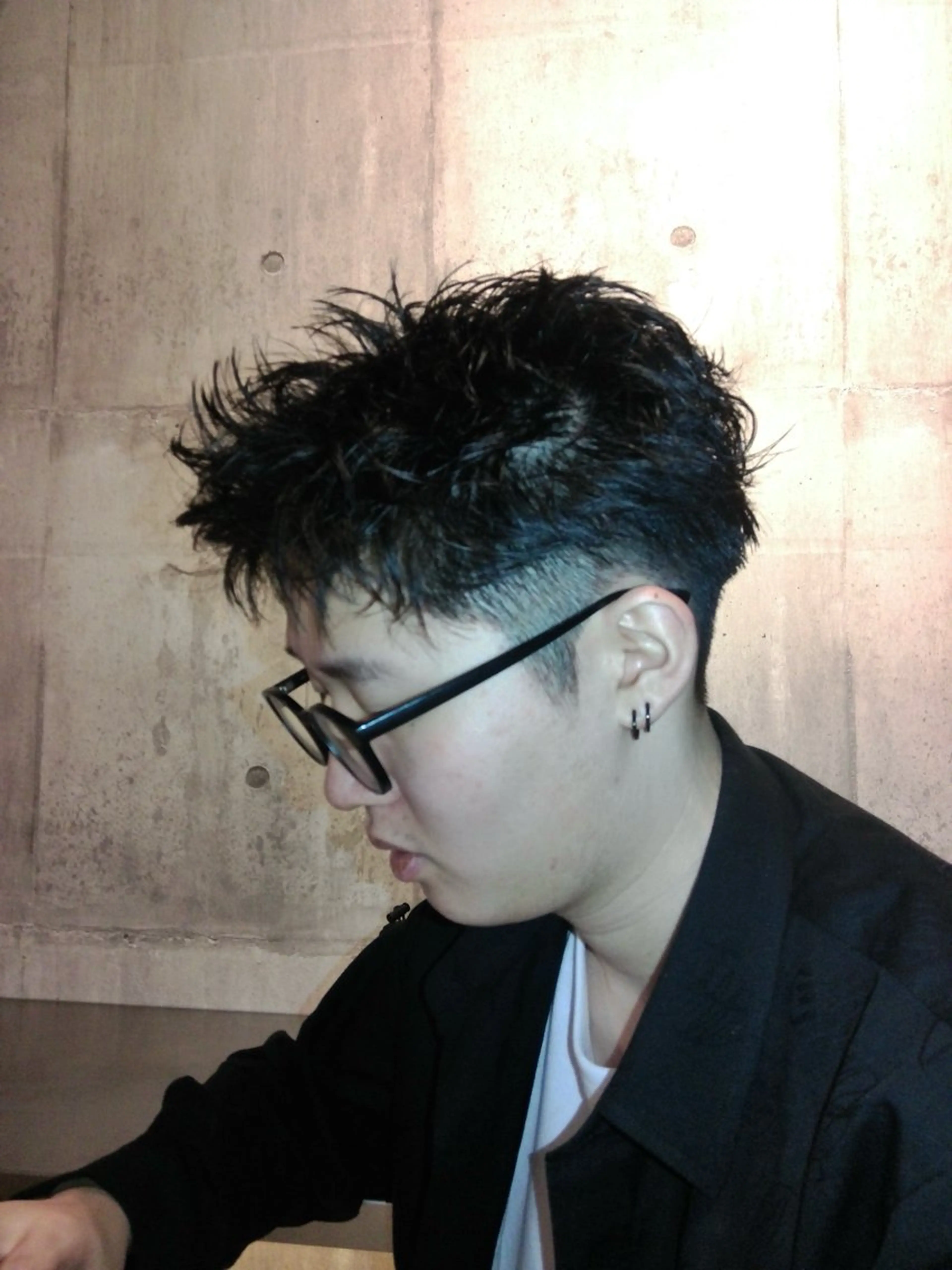 メンズ メンズパーマ カット パーマ 窪田 力也のヘアスタイル