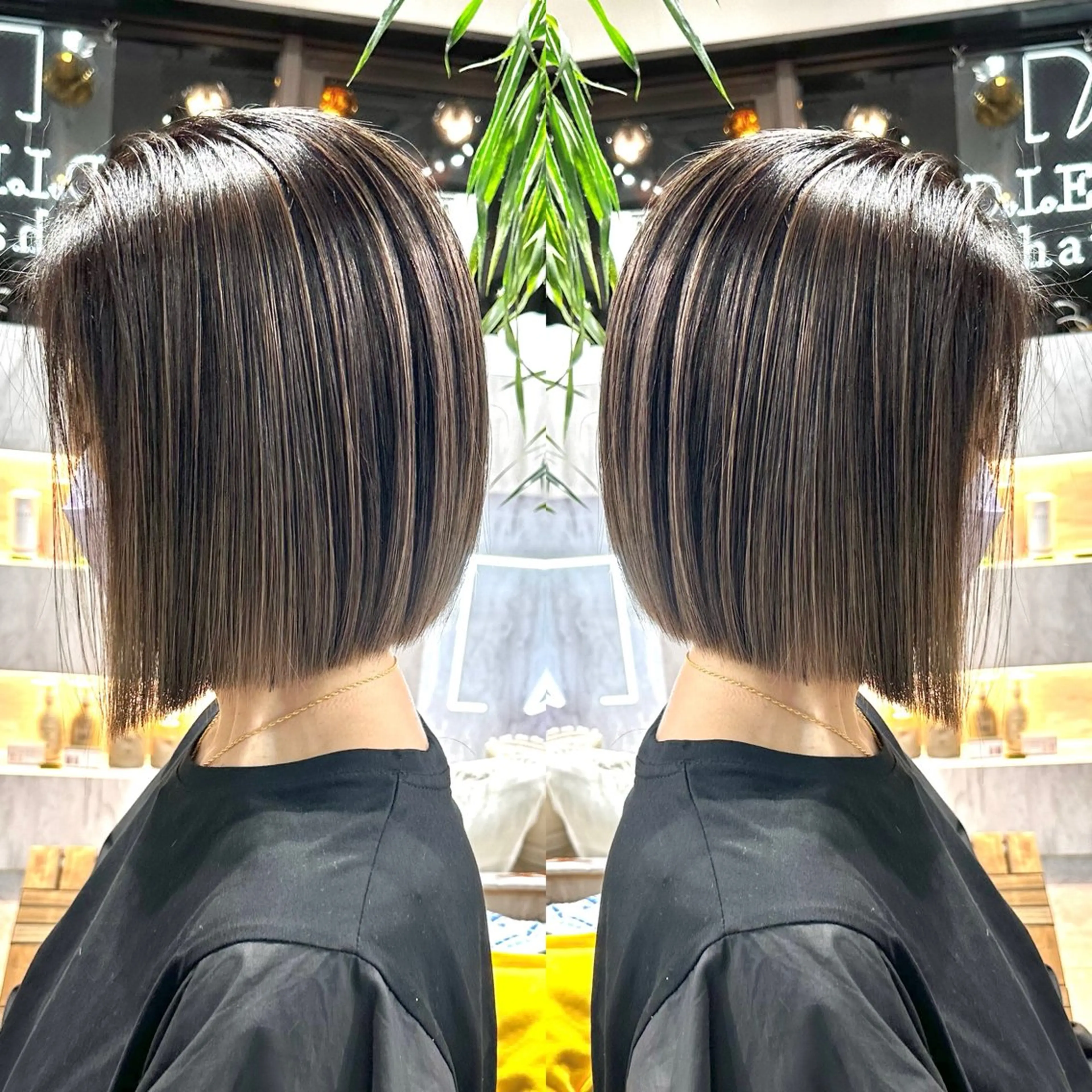 ショート ボブ カット ヘッドスパ 大人上品特化 レイヤー🇺🇸山村のヘアスタイル