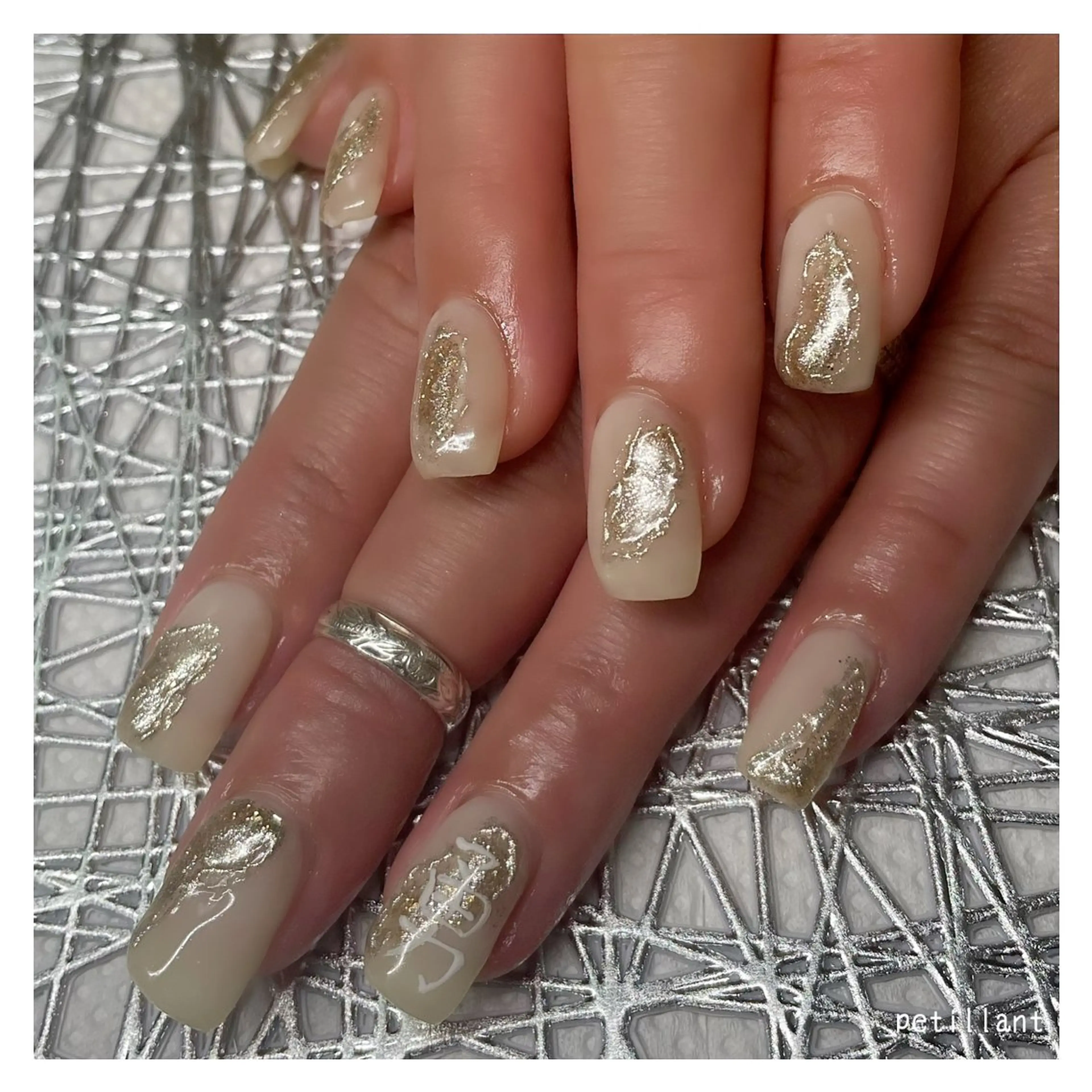 ネイル アートネイル ショートネイル nail salon petillantのネイルデザイン