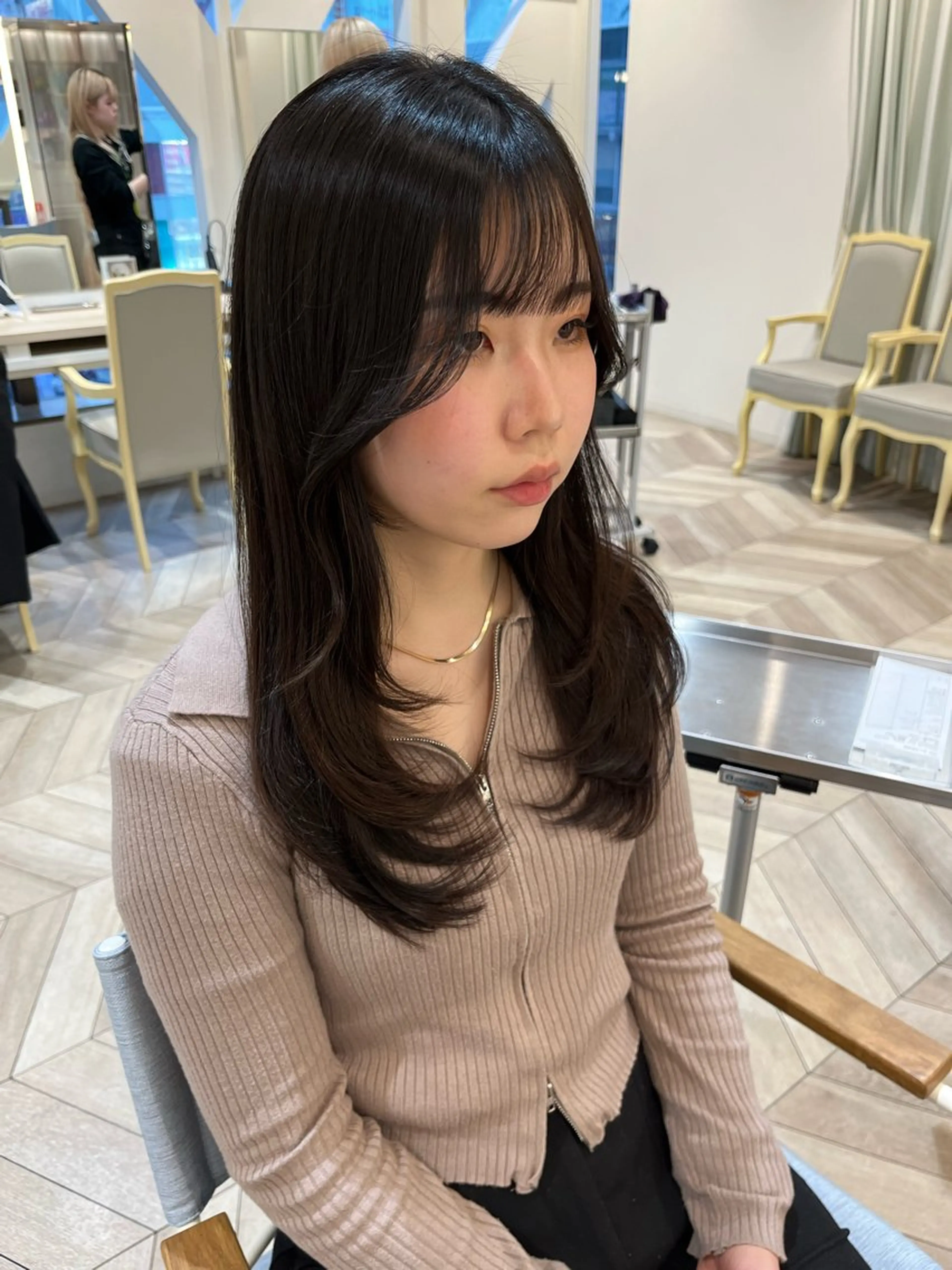 セミロング レイヤーカット レイヤー⭐️カラー ⭐️平川雅史のヘアスタイル