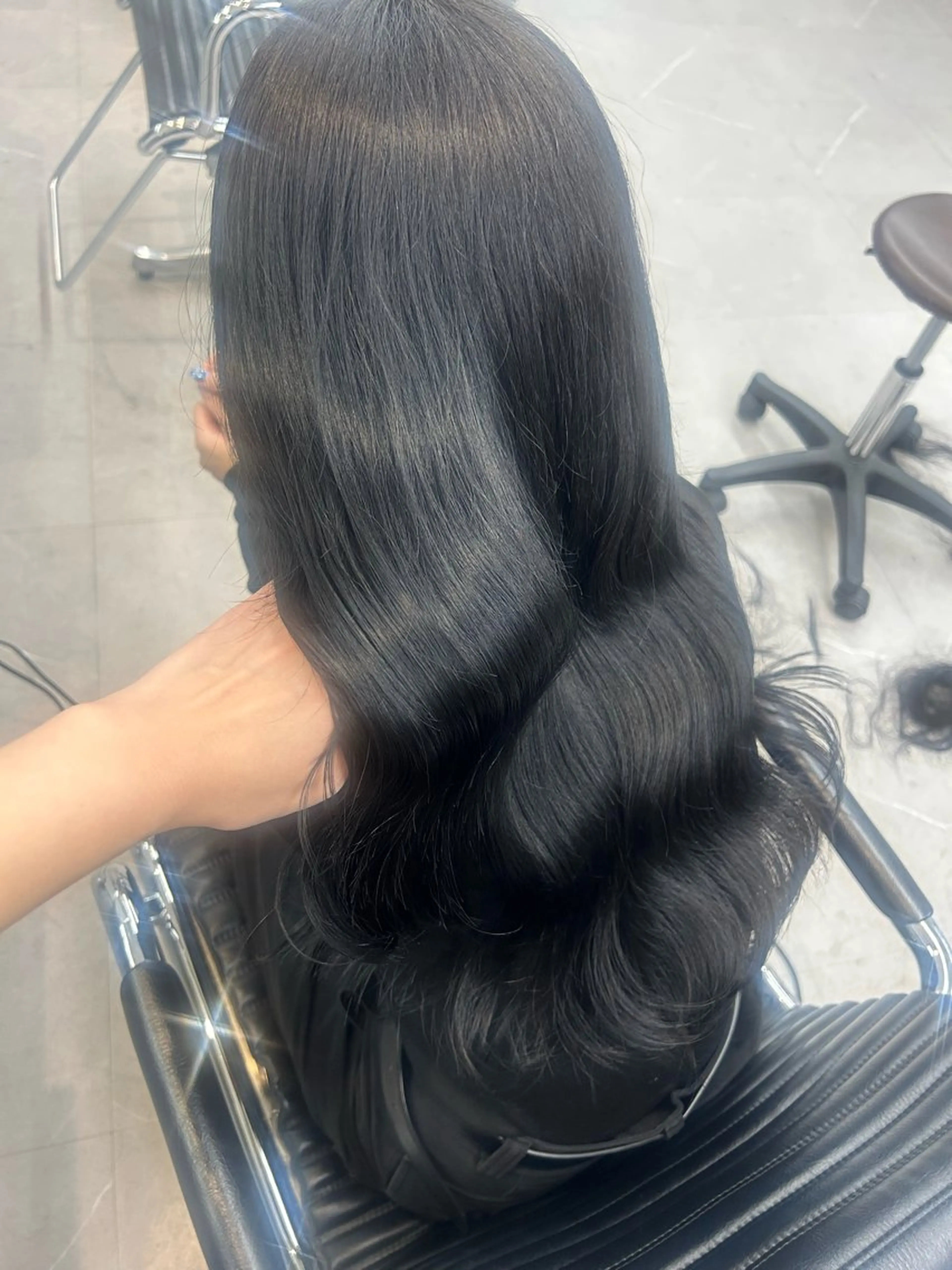 ロング カラー カット ヘアカラー トリートメント IO イオリのヘアスタイル