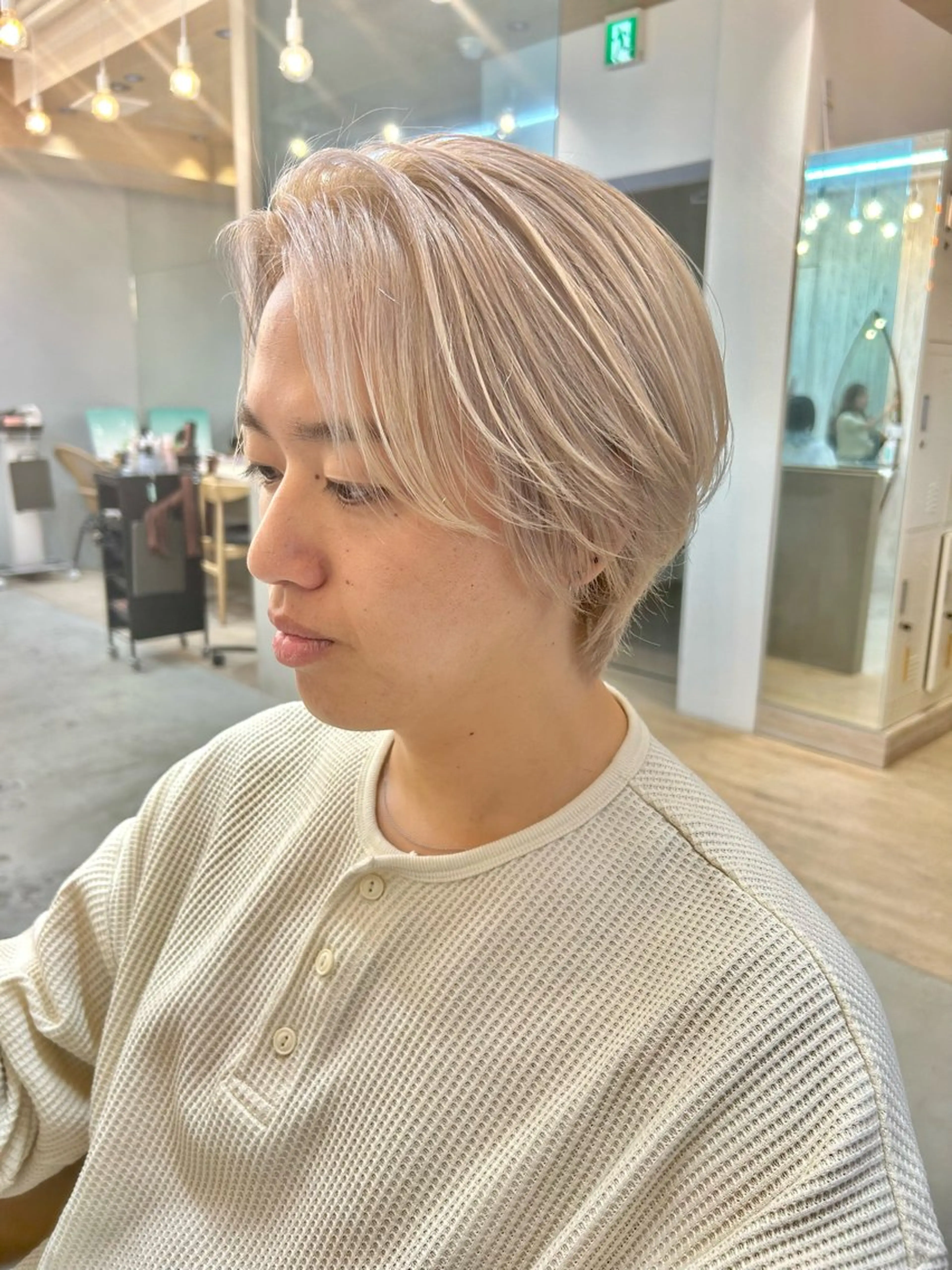 メンズ ヘアカラー トリートメント 🩵縮毛矯正/ブリー チ/髪質改善/いつかのヘアスタイル