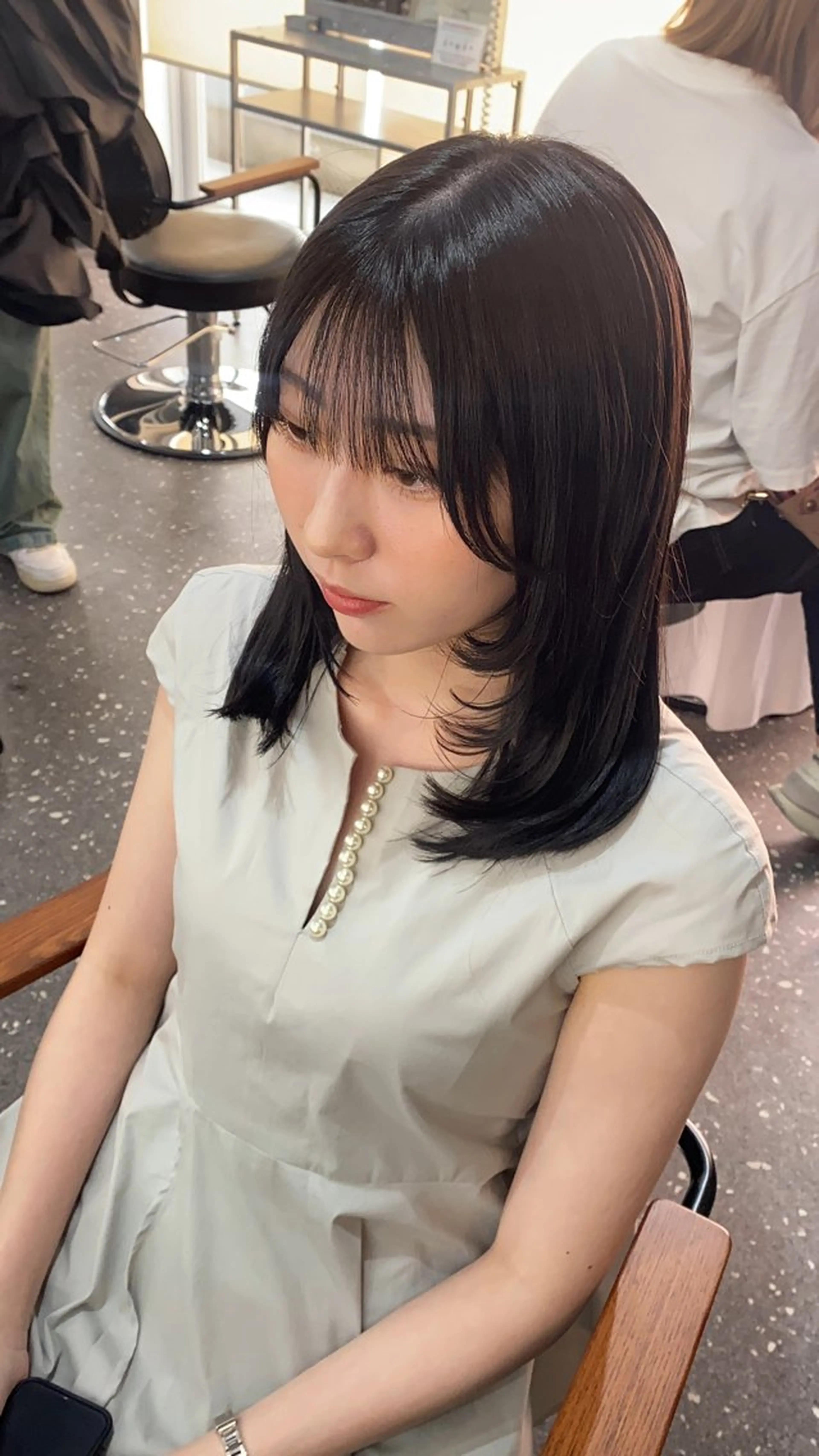 ミディアム パーマ/ダブルカラー ブリーチ⭐️海斗のヘアスタイル