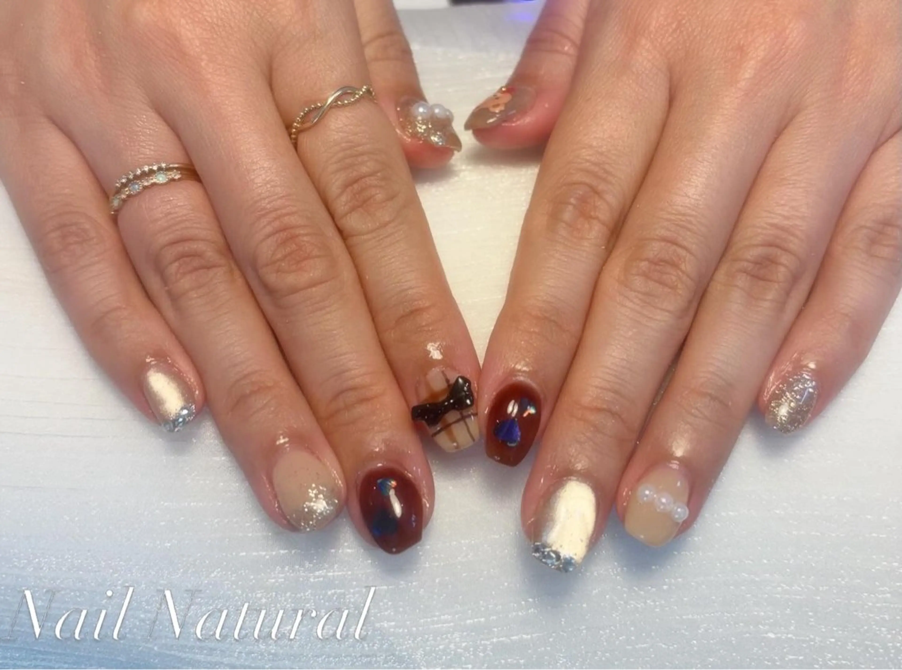 ネイル フレンチネイル 持ち込み 春ネイル ハンドネイル Nail salon Natulalのネイルデザイン