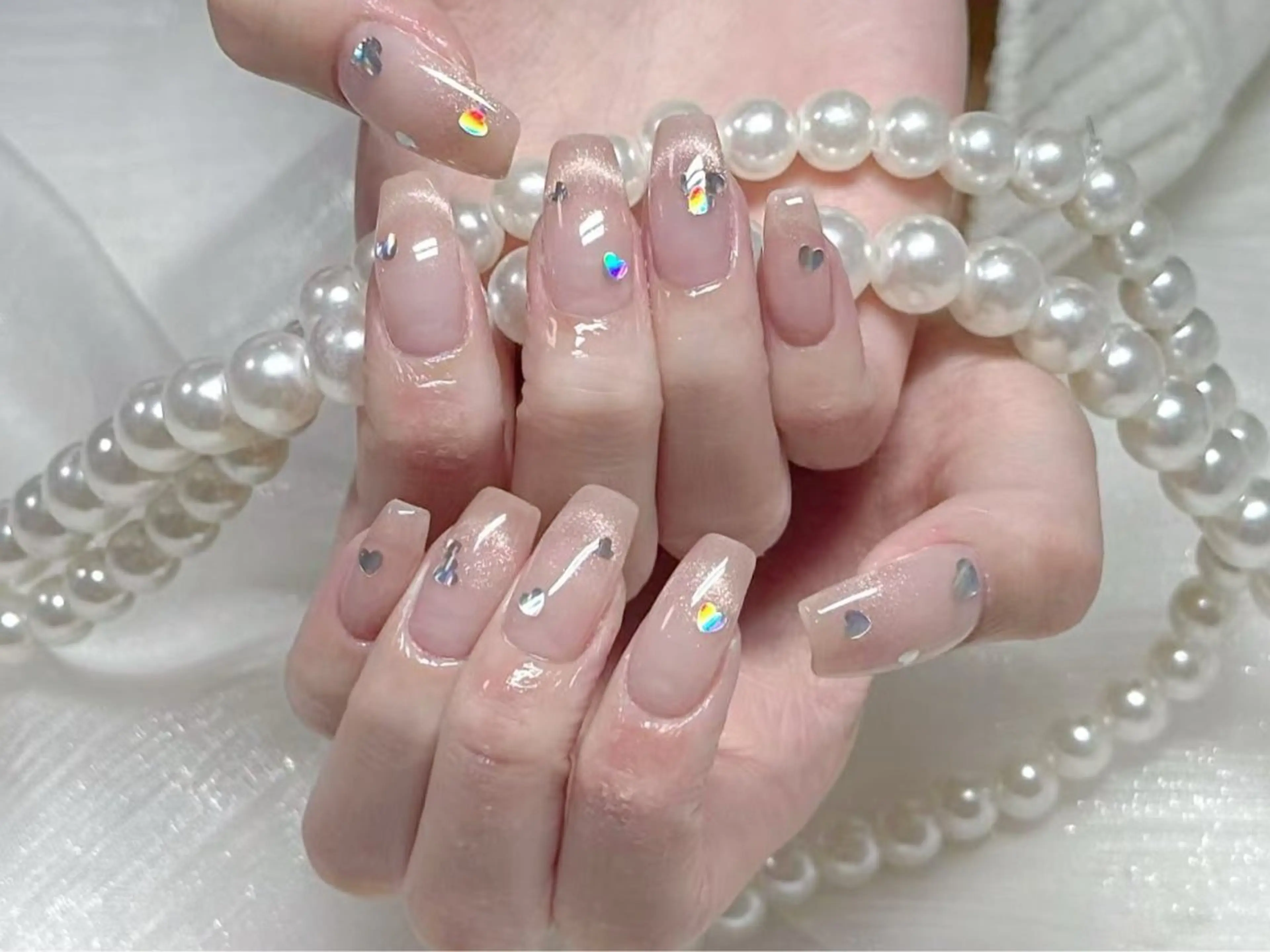 ネイル フレンチネイル マグネットネイル マグネットフレンチ RIn 🎀のネイルデザイン