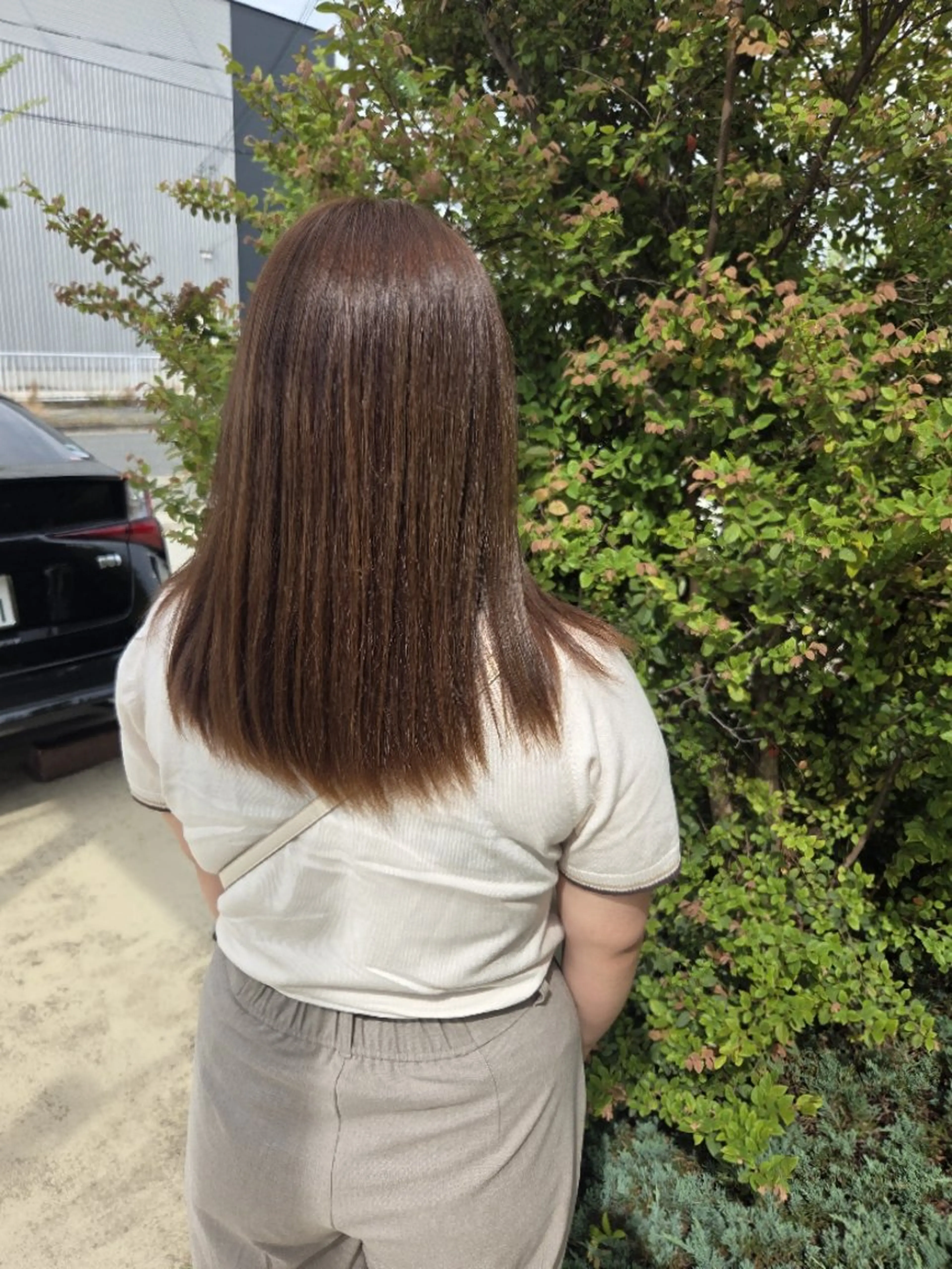 カラー ベージュカラー ヘアカラー トリートメント 藤田 和花のヘアスタイル