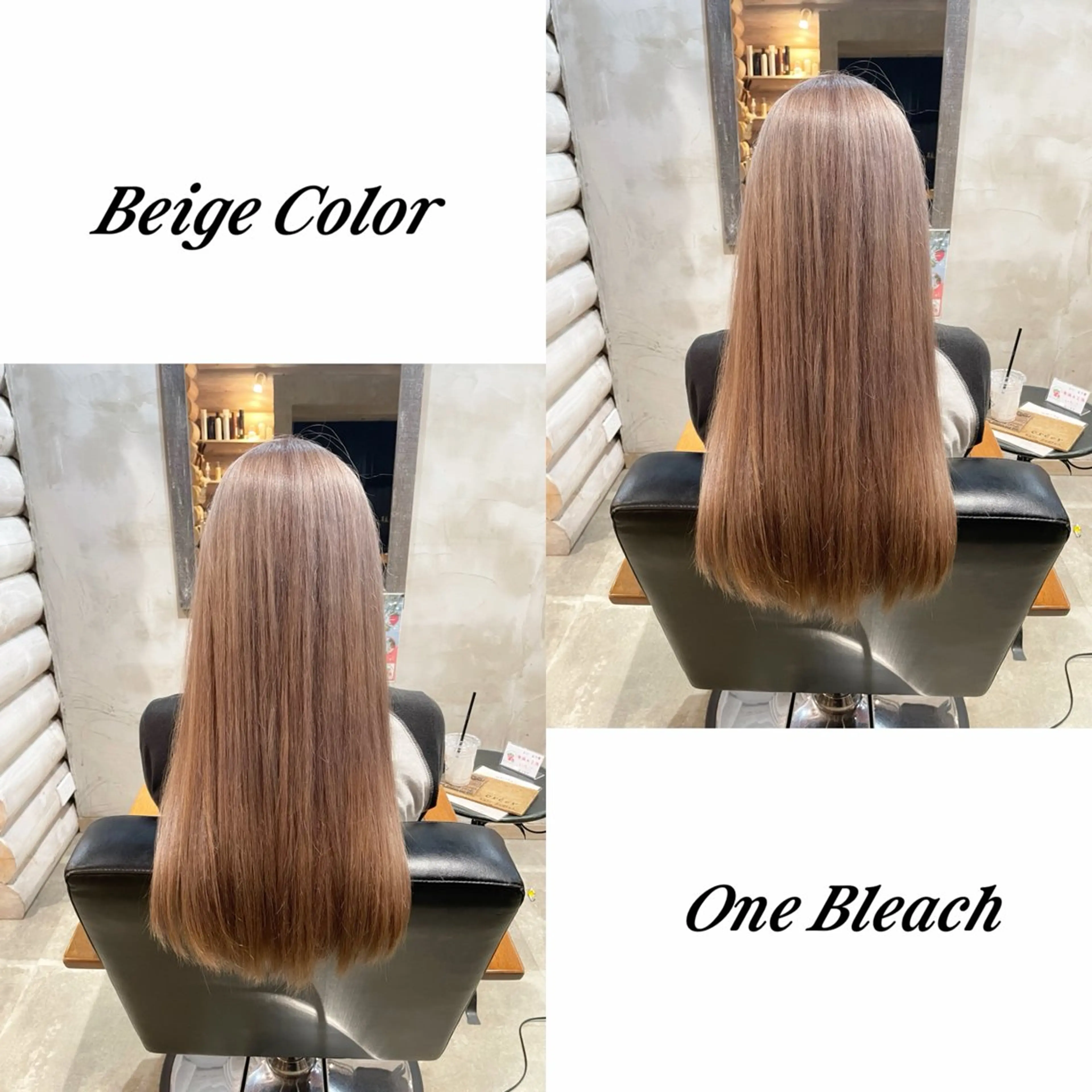 カラー ベージュカラー 黒髪 ブリーチ ハイトーンカラー ハイトーンベージュ 🐾及部 艶髪/艶 カラーショート/ボブのヘアスタイル