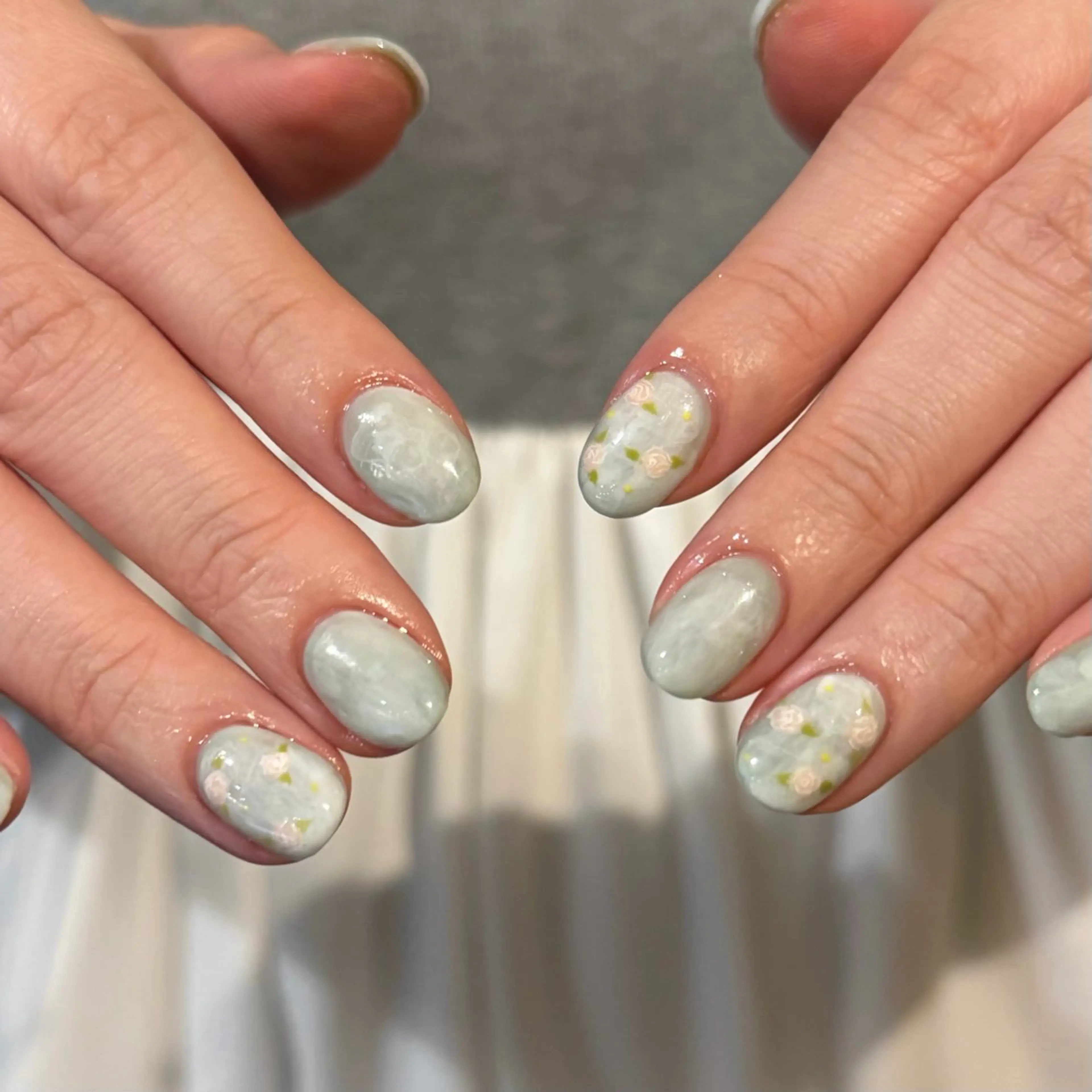 ネイル ショートネイル 春ネイル ハンドネイル NORA南青山/ kanohaのネイルデザイン