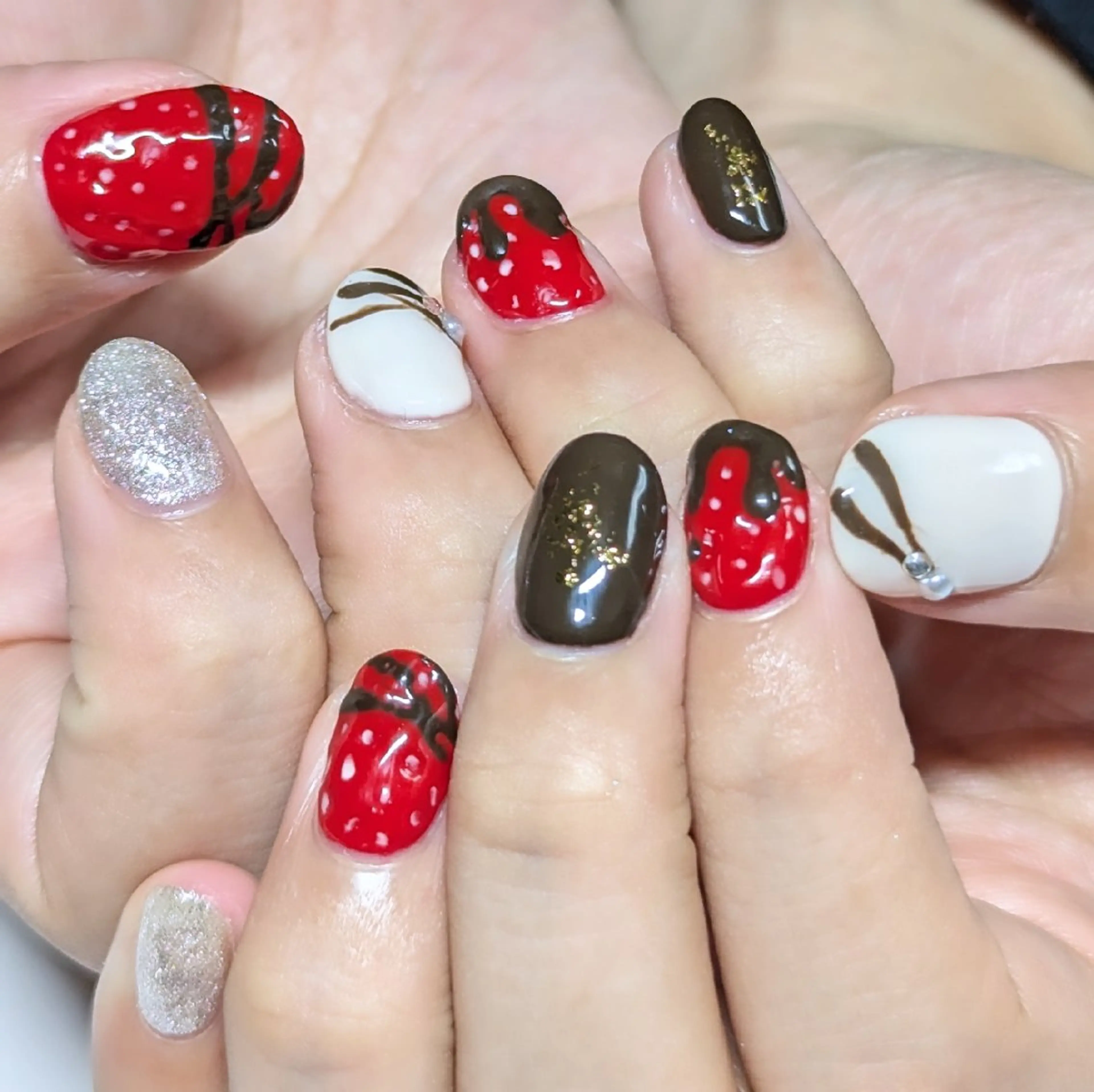 ネイル 長さ出し ハンドネイル ☆ KANON☆のネイルデザイン