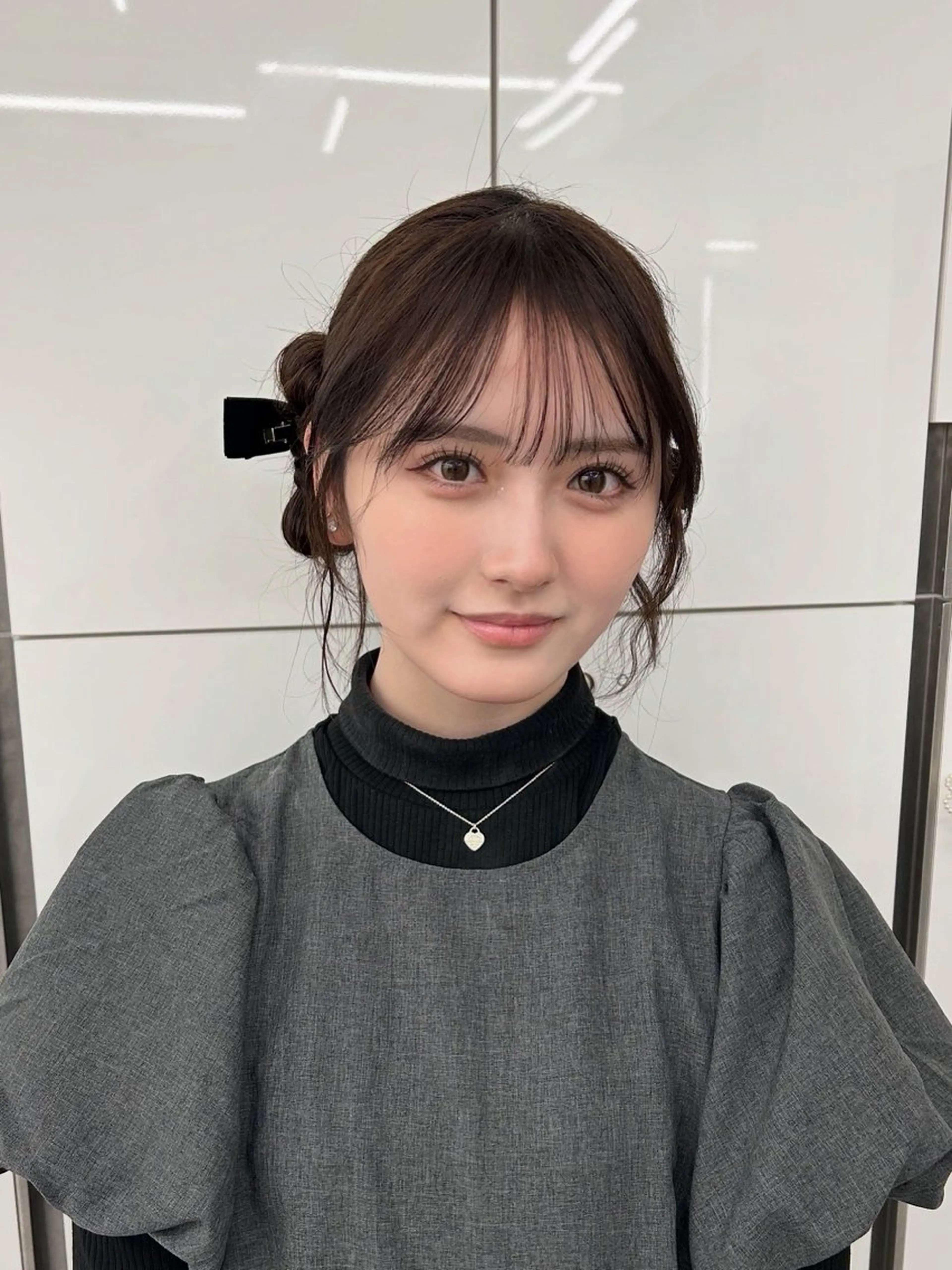 ヘアアレンジ ヘアセット 韓国ヘア/顔周り ヘアセット/加藤優里のヘアスタイル