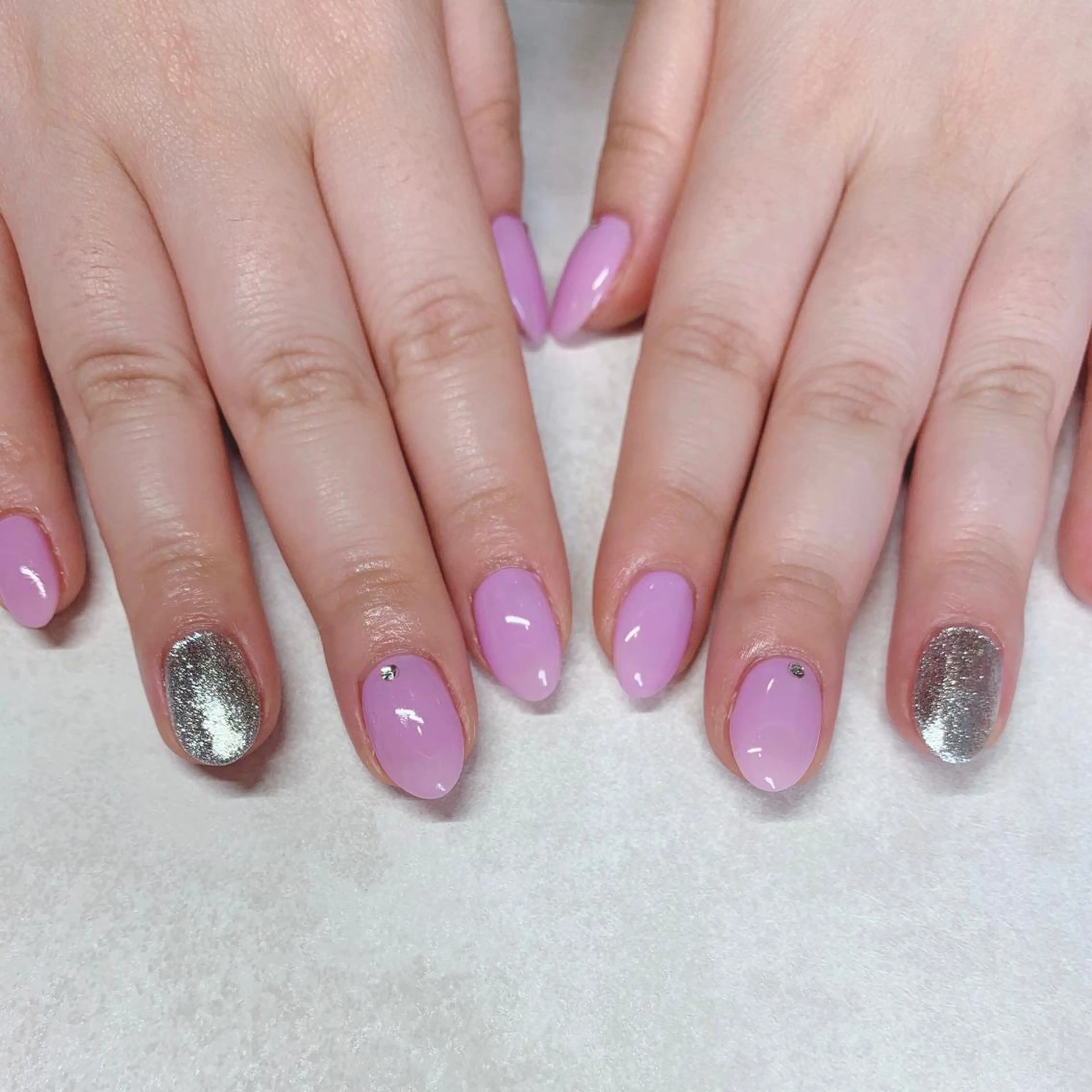 カラー ネイル ハンドネイル Cozy_ ilumのネイルデザイン