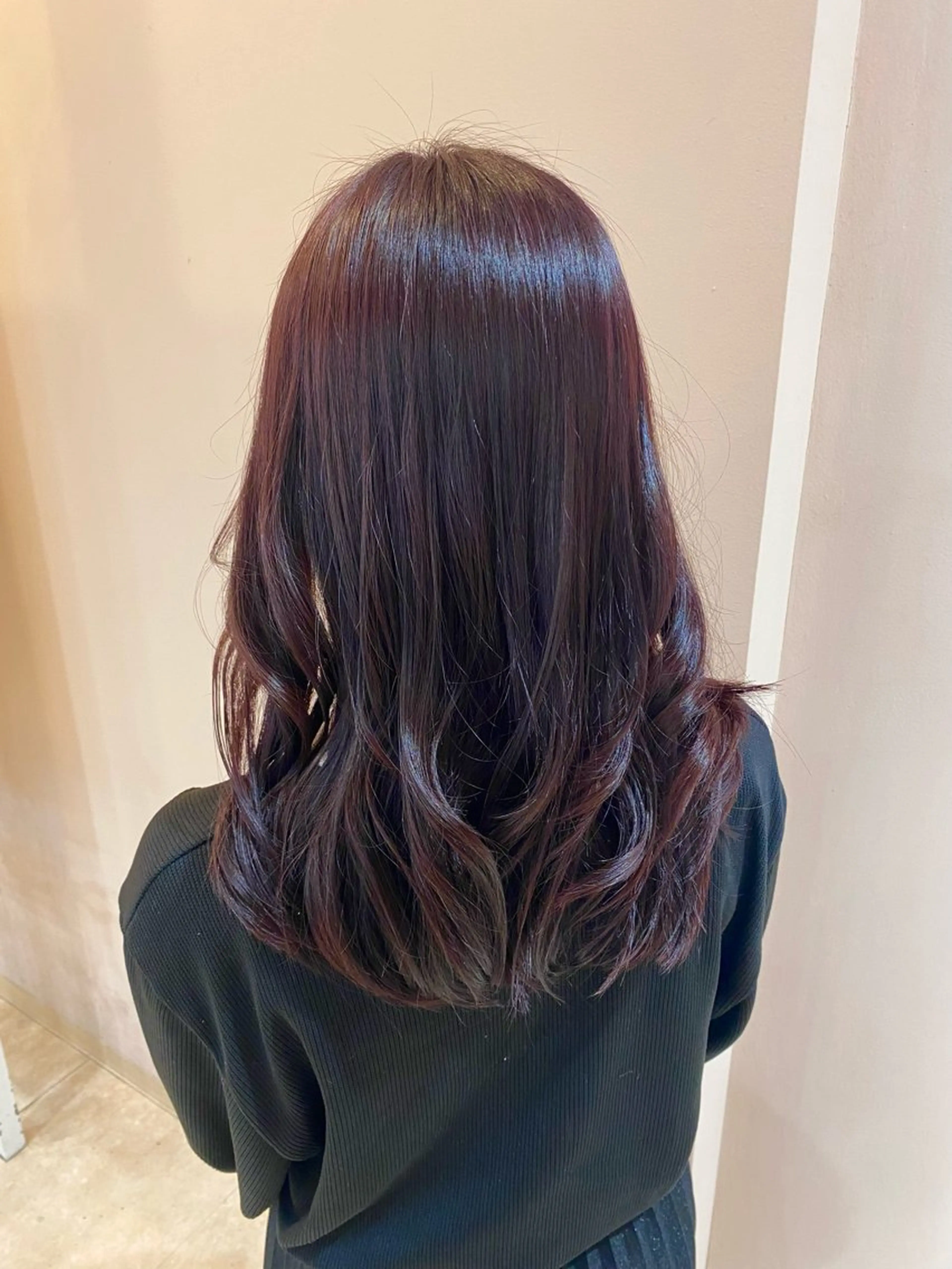 セミロング カラー ピンクカラー カット ヘアカラー Reginavita栄店 【レジナヴィータ】所属・鈴木 二依奈のヘアスタイル