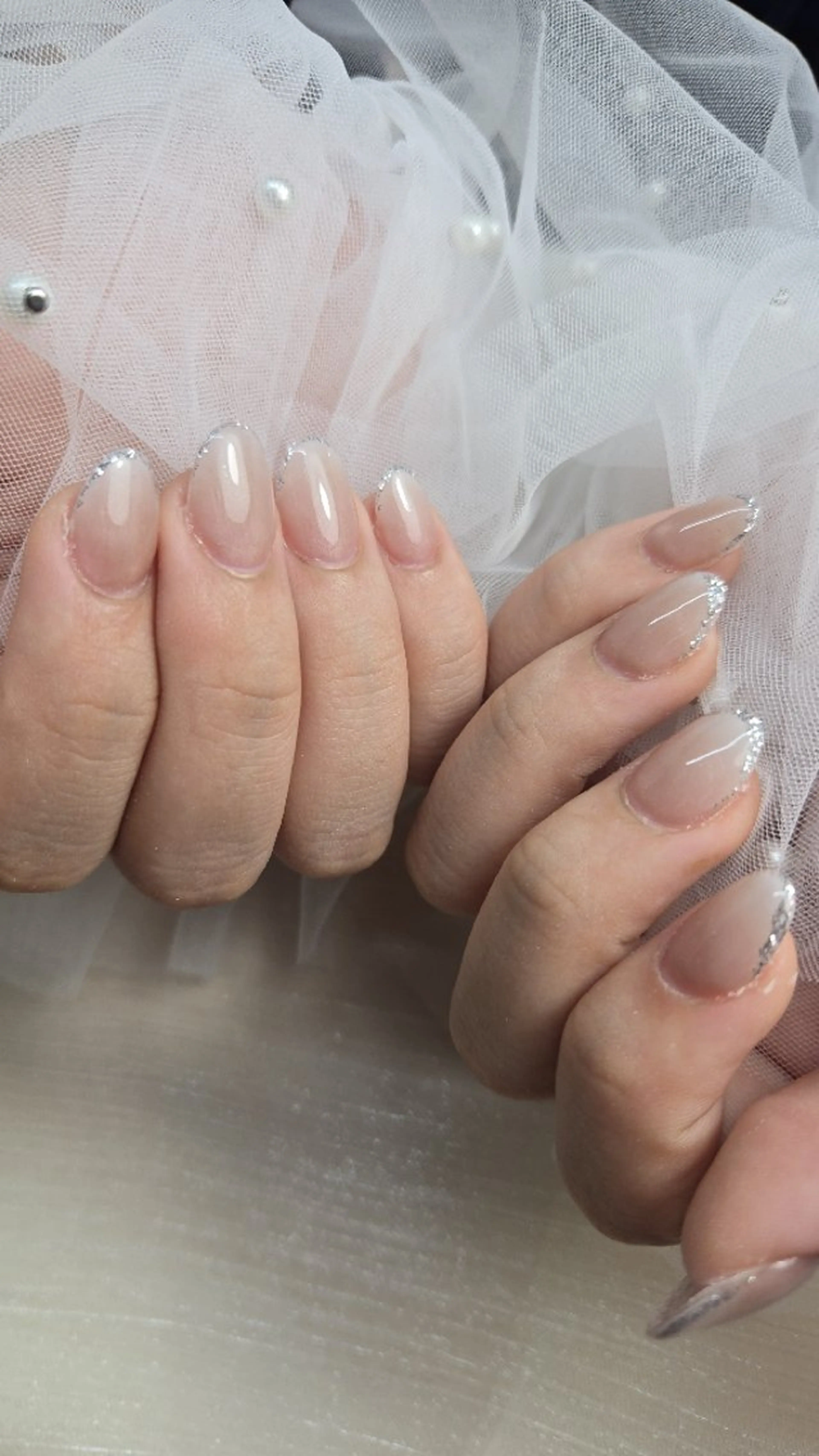 ネイル ラメ(グリッター) ハンドネイル ネイルサロンベルティ .ひとみのネイルデザイン