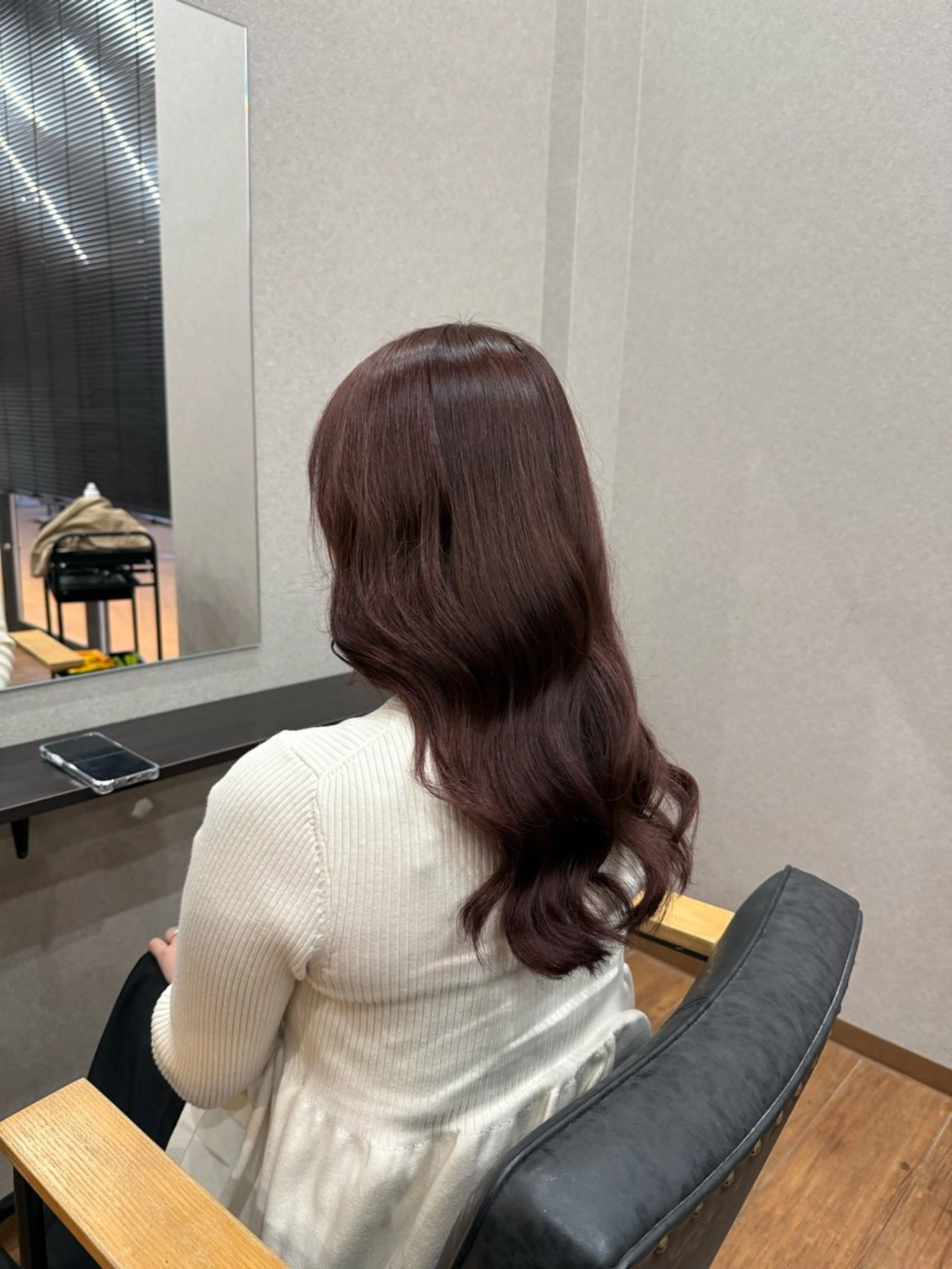 ロング カラー ラベンダーカラー ラベンダーピンク ピンクカラー 鵜飼 真伍のヘアスタイル