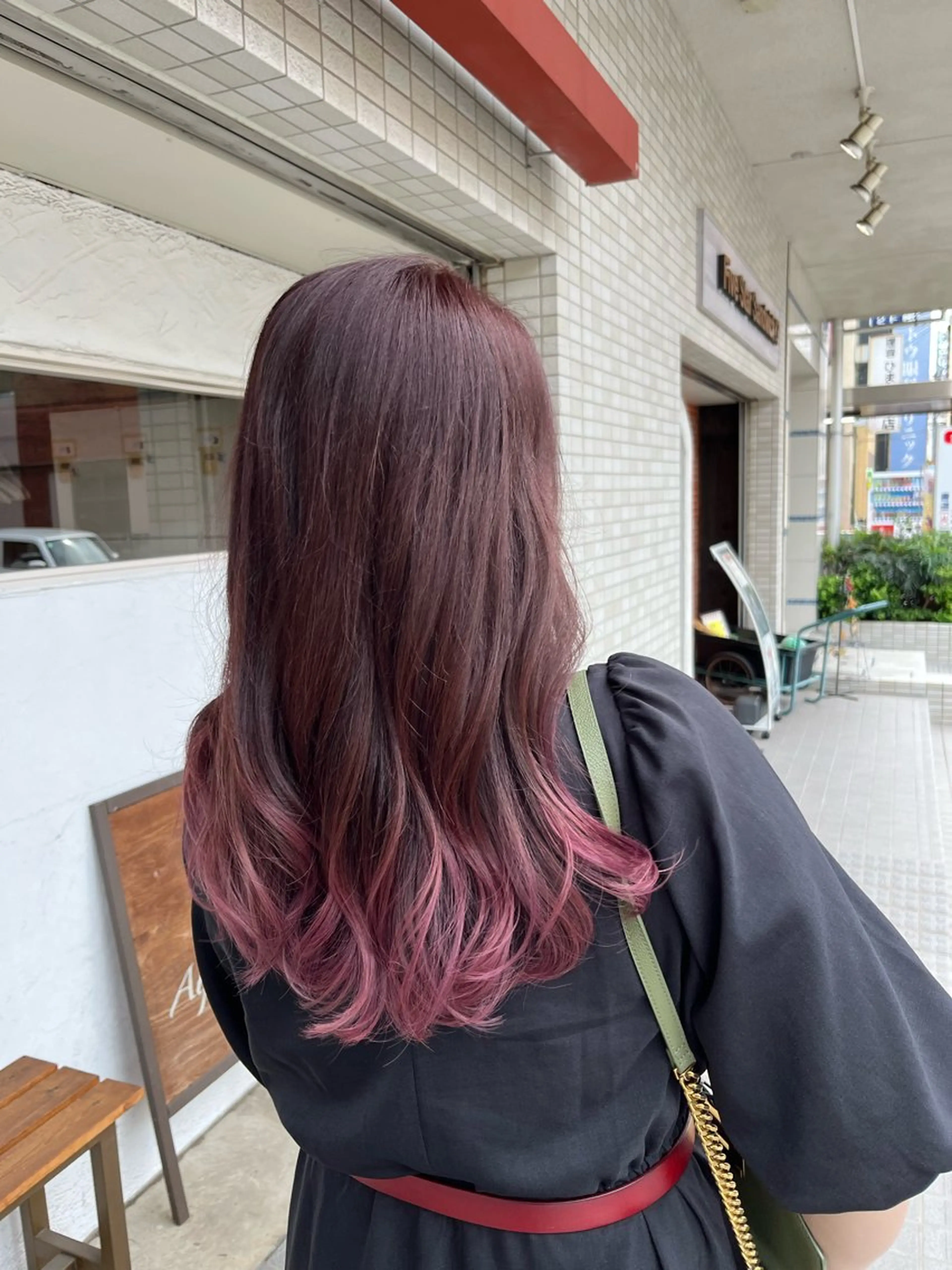 ロング ヘアカラー ヘッドスパ 正分 真美のヘアスタイル