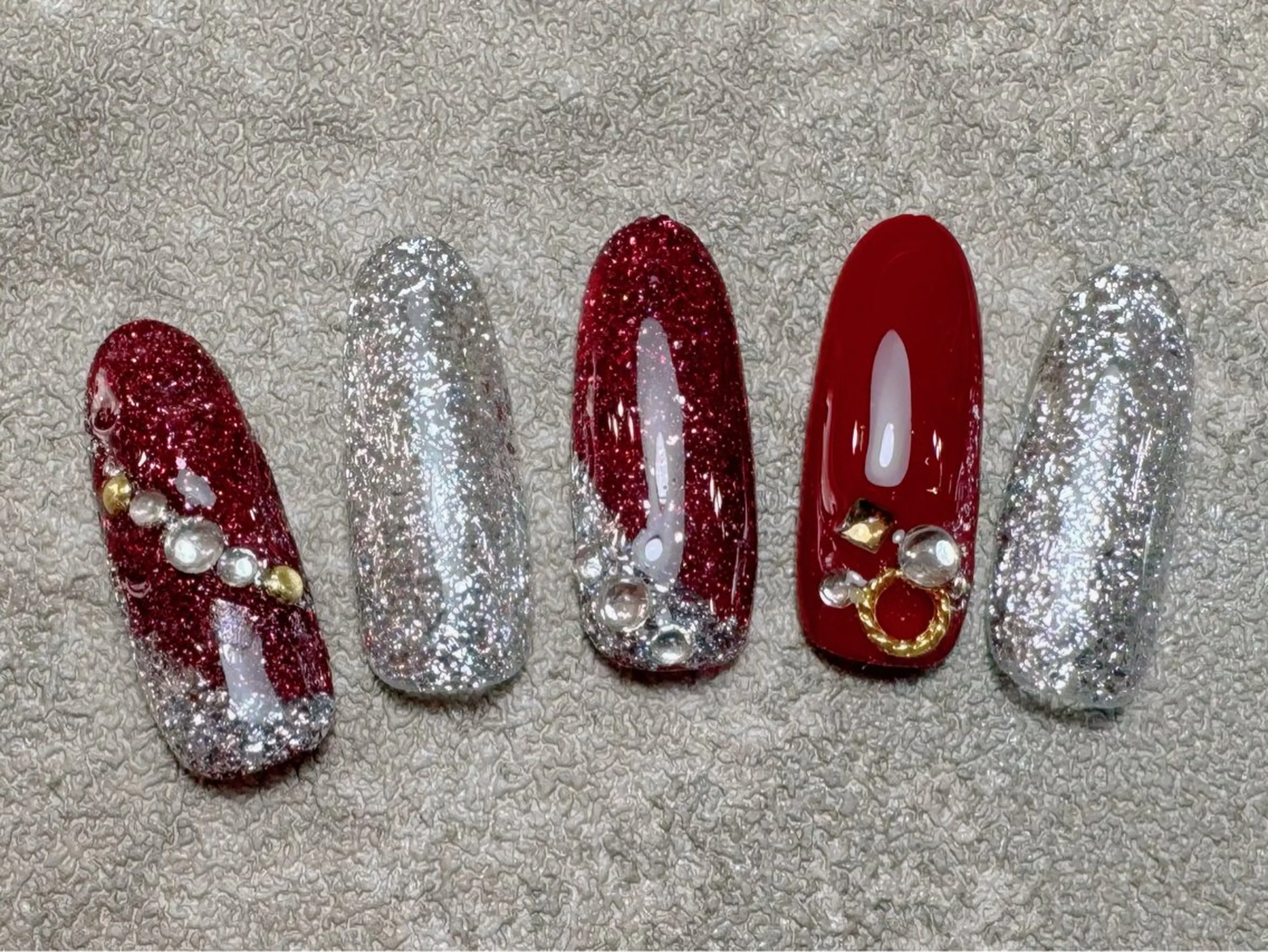 ネイル ハンドネイル マジック ミラーのネイルデザイン