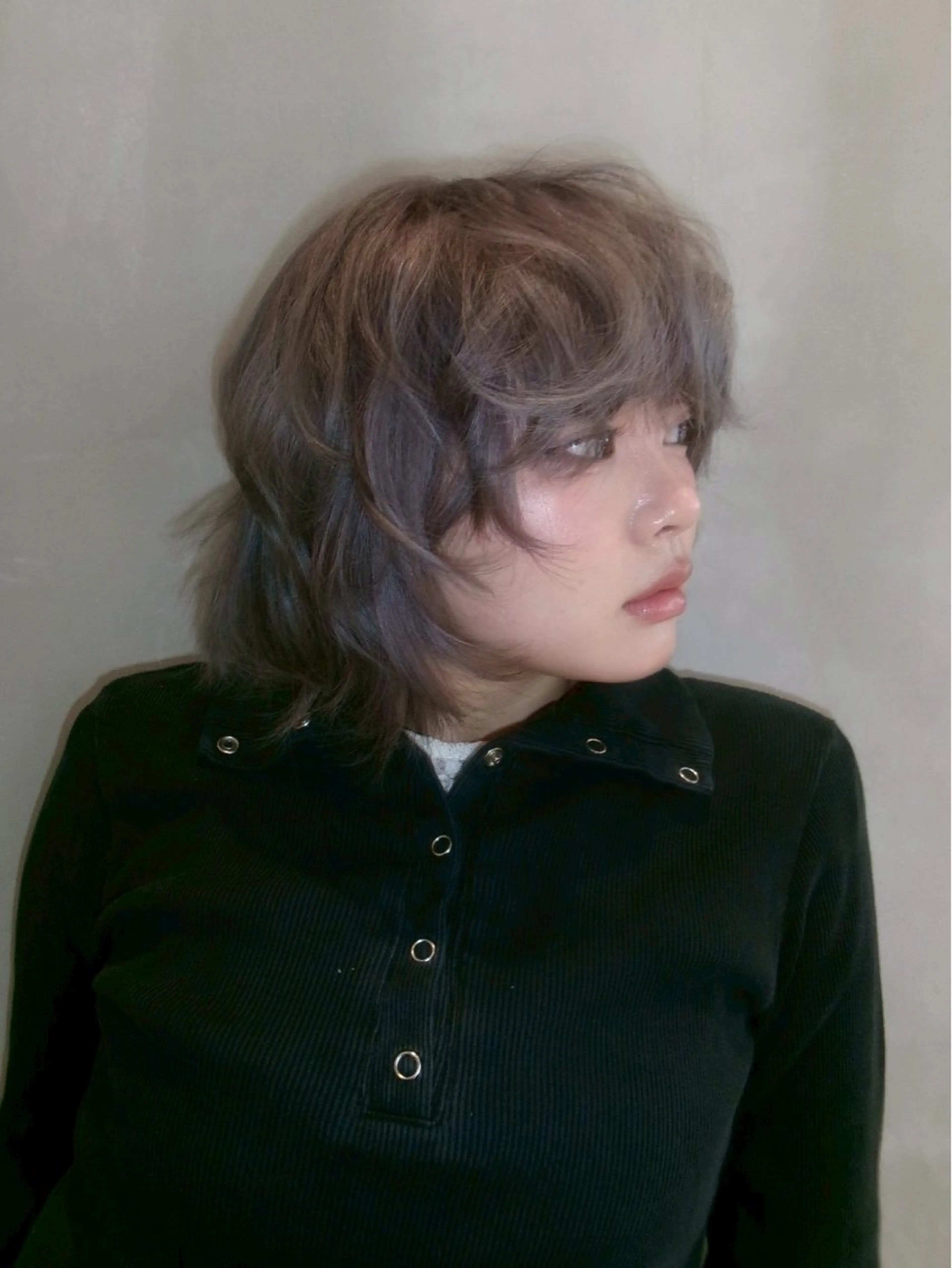 ショート カラー ヘアアレンジ しまぬき じゅねのヘアスタイル