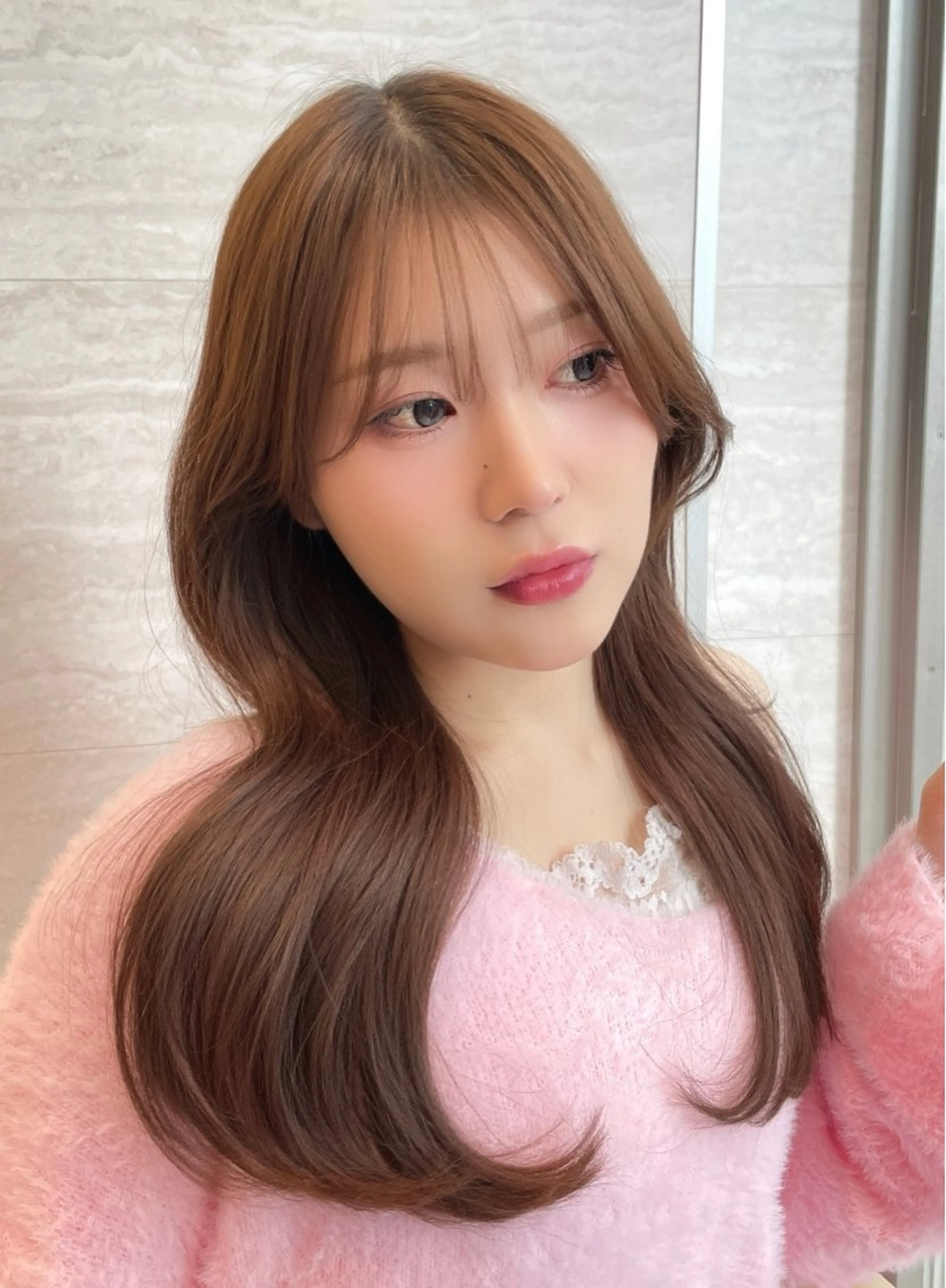 ロング 💜🩷カラーモデル 募集/ゆうり🩷💜のヘアスタイル