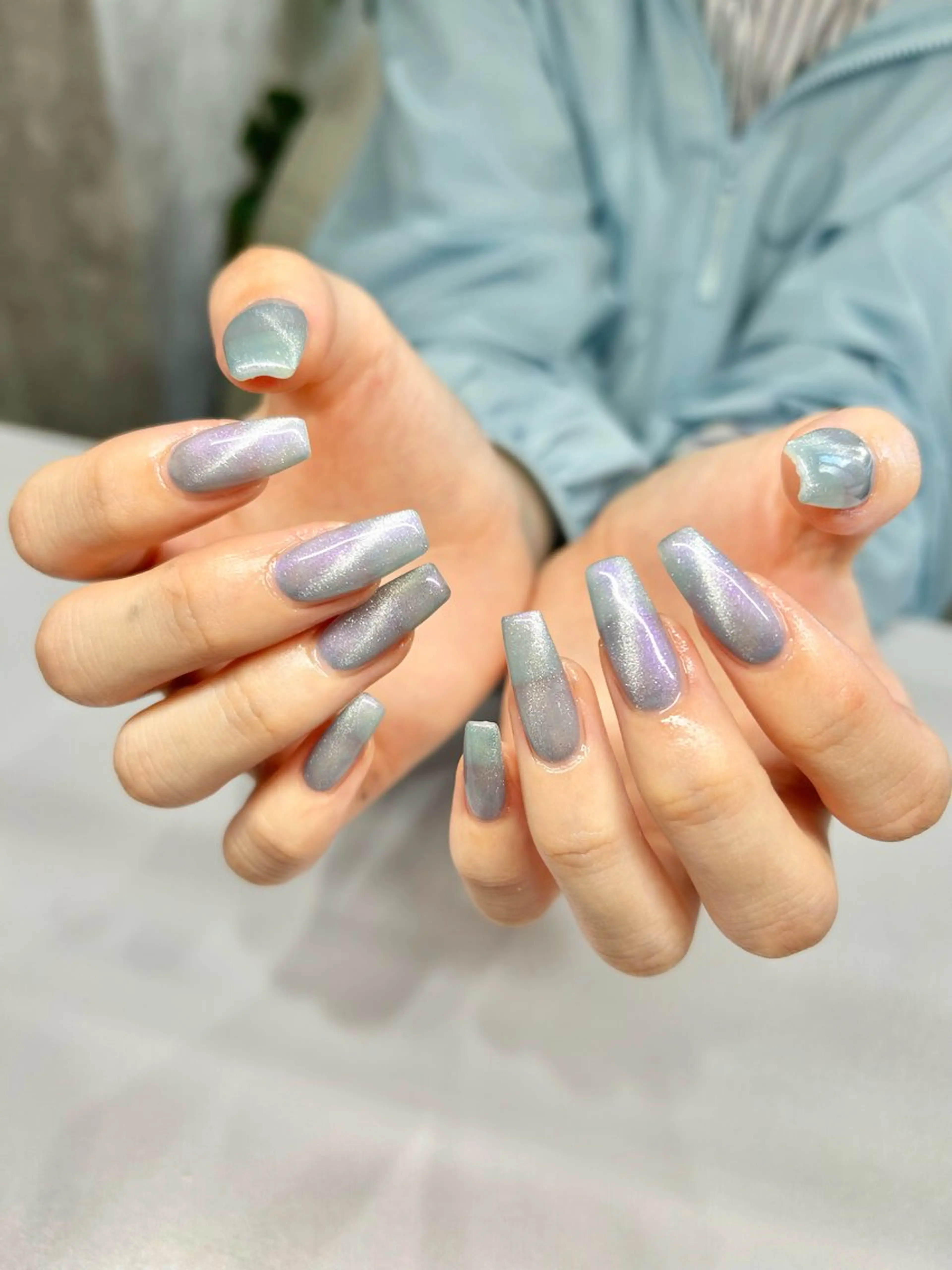 ネイル マグネットネイル ハンドネイル welina Miyukiのネイルデザイン