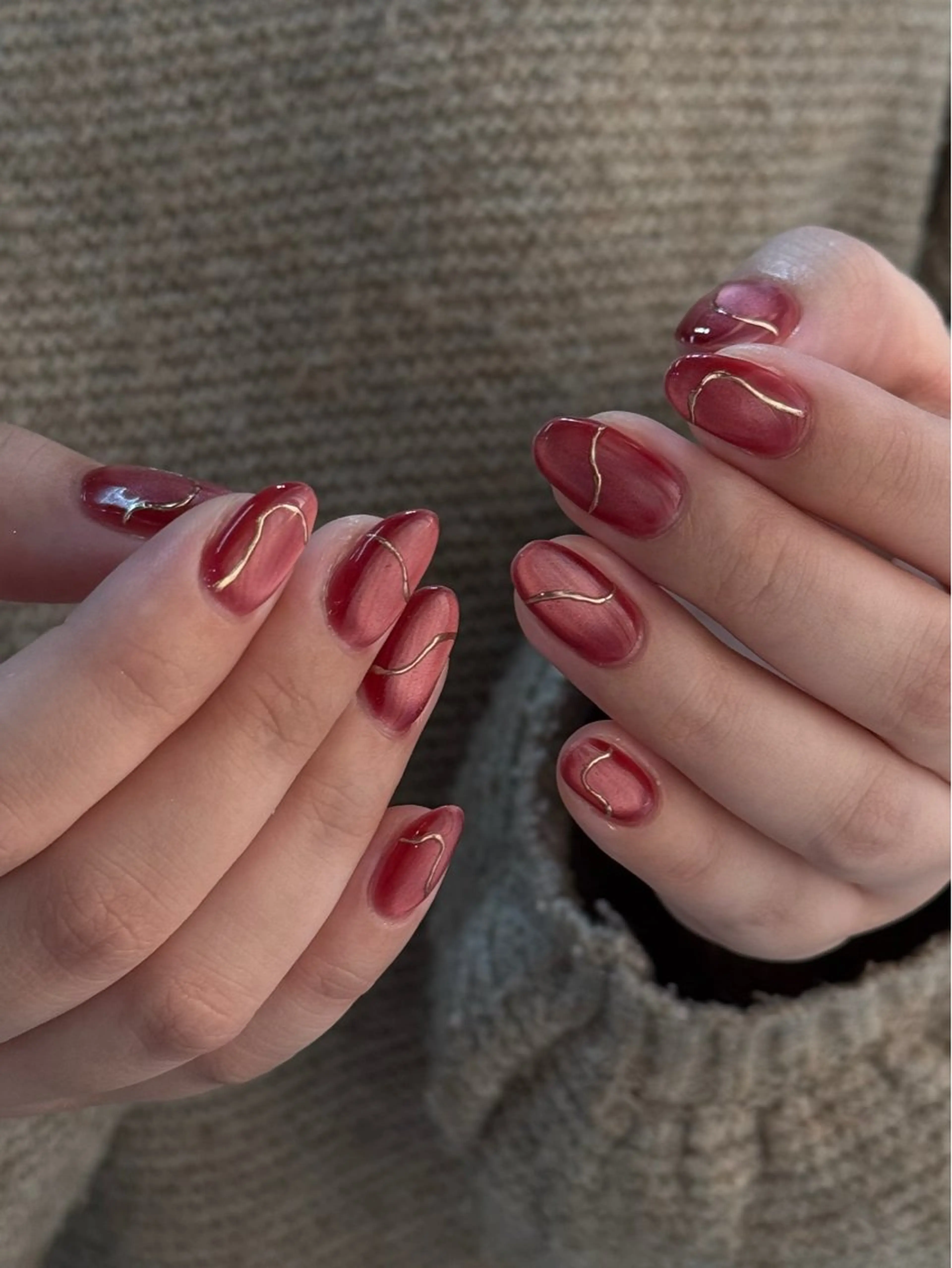 ネイル マグネットネイル オフィスネイル MISATO ネイリスト福岡/薬院のネイルデザイン