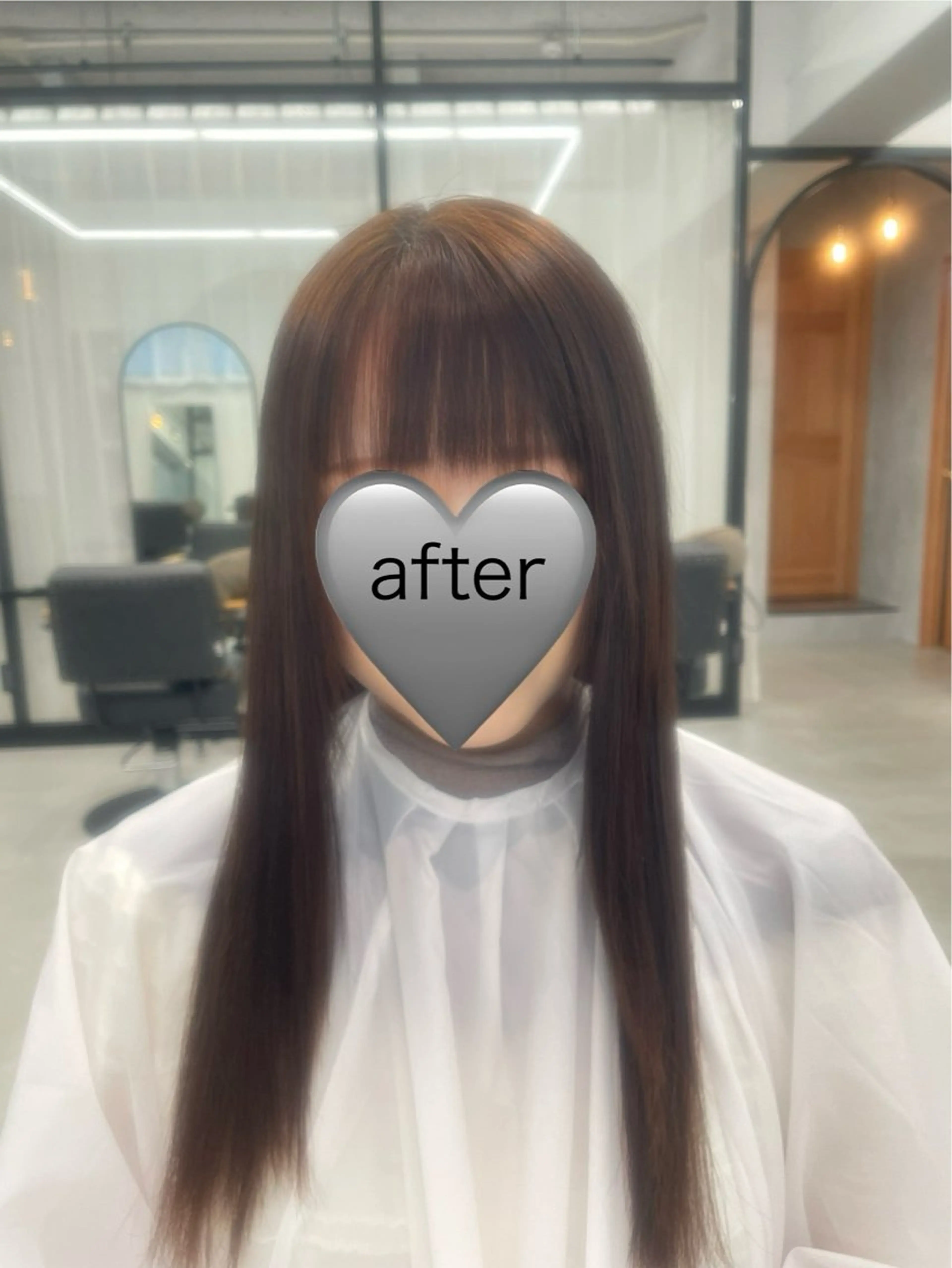 ロング 縮毛矯正 あゆみ 🍀のヘアスタイル