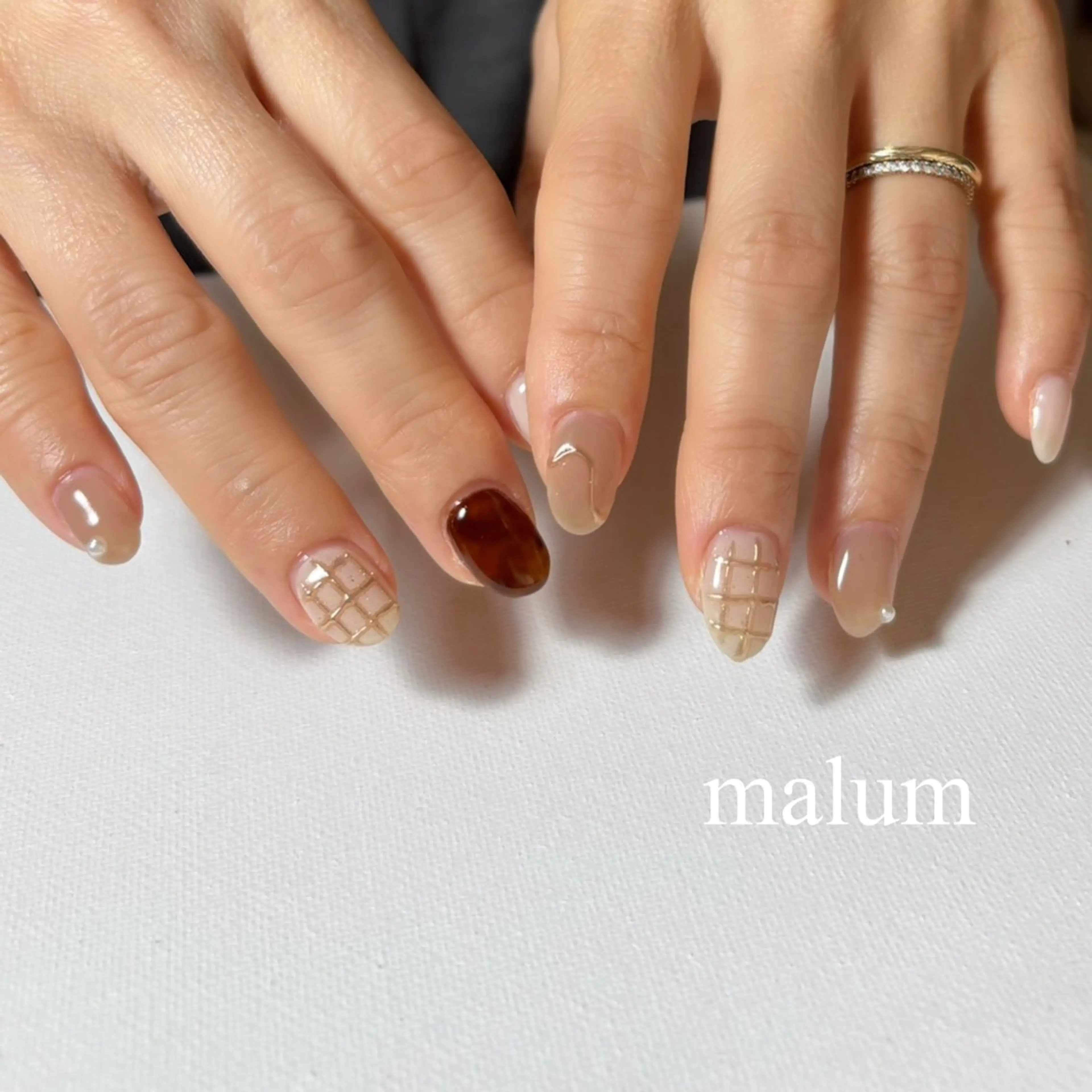 ネイル ハンドネイル malum nailのネイルデザイン