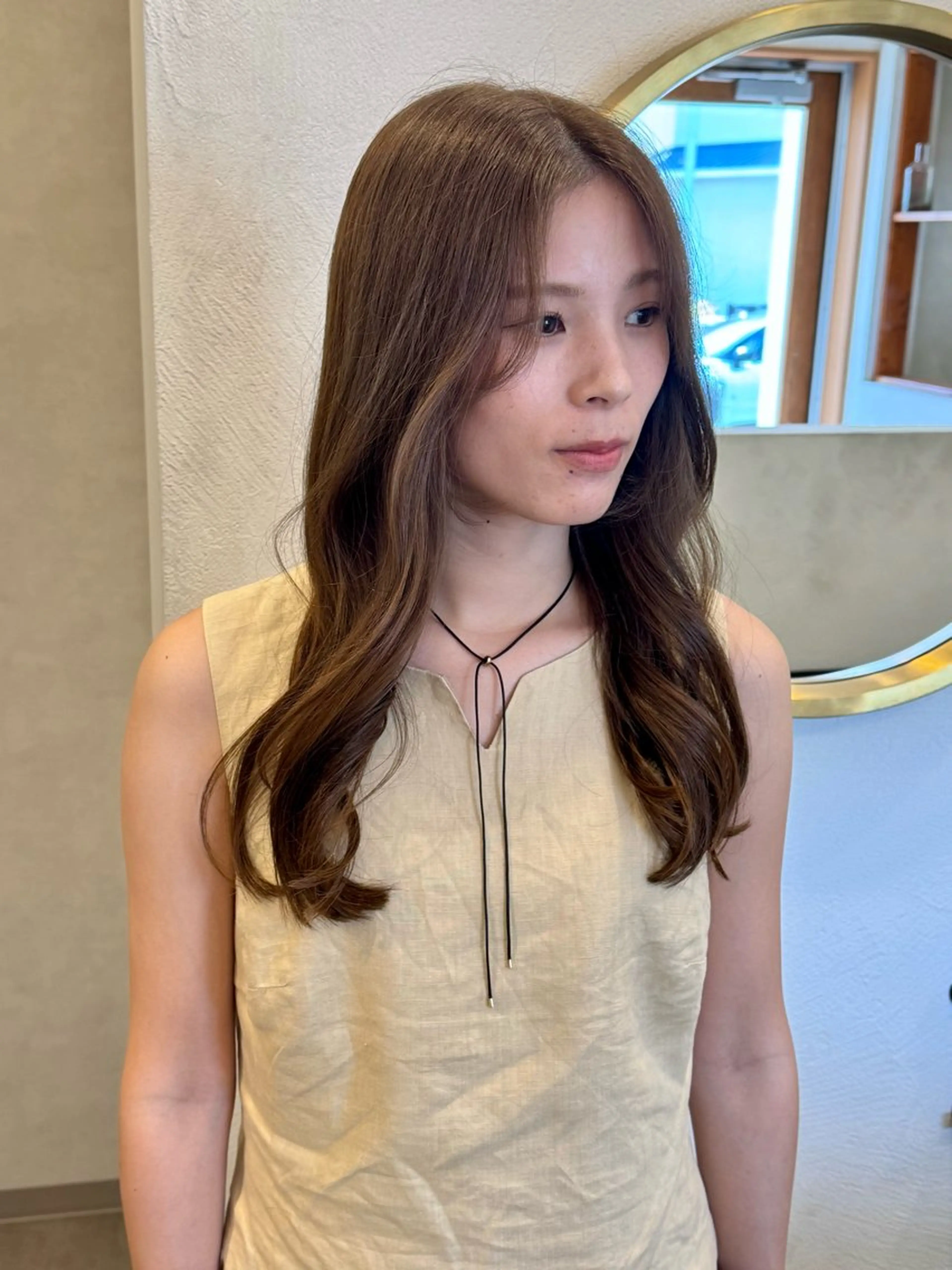 ロング カラー ベージュカラー 透明感カラー カット ヘアカラー トリートメント kako ／透明感カラー🤍のヘアスタイル