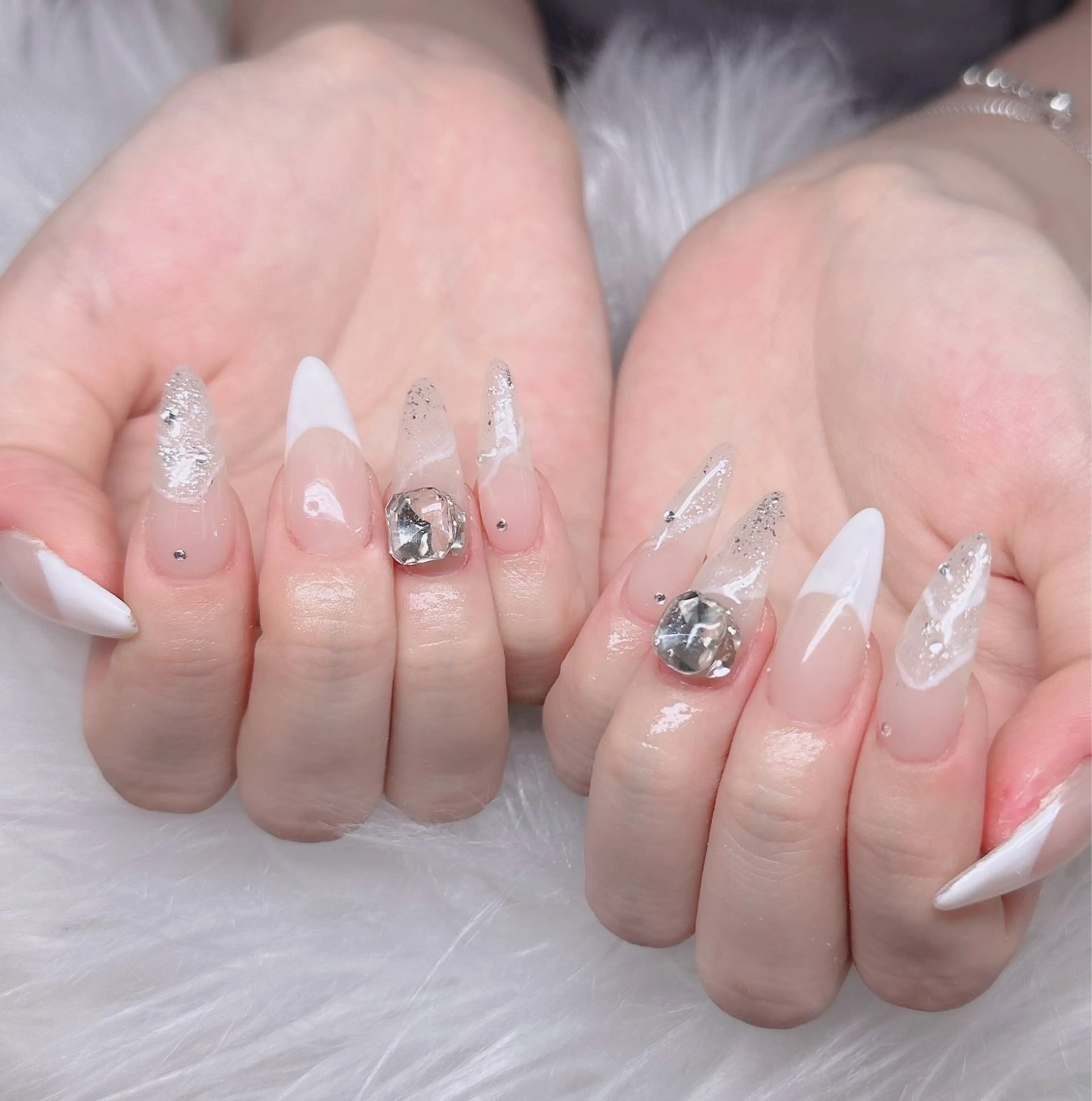 ネイル ロングネイル マグネットネイル リボン 夏ネイル スーパーロングネイル Hani Nail XUKAのネイルデザイン