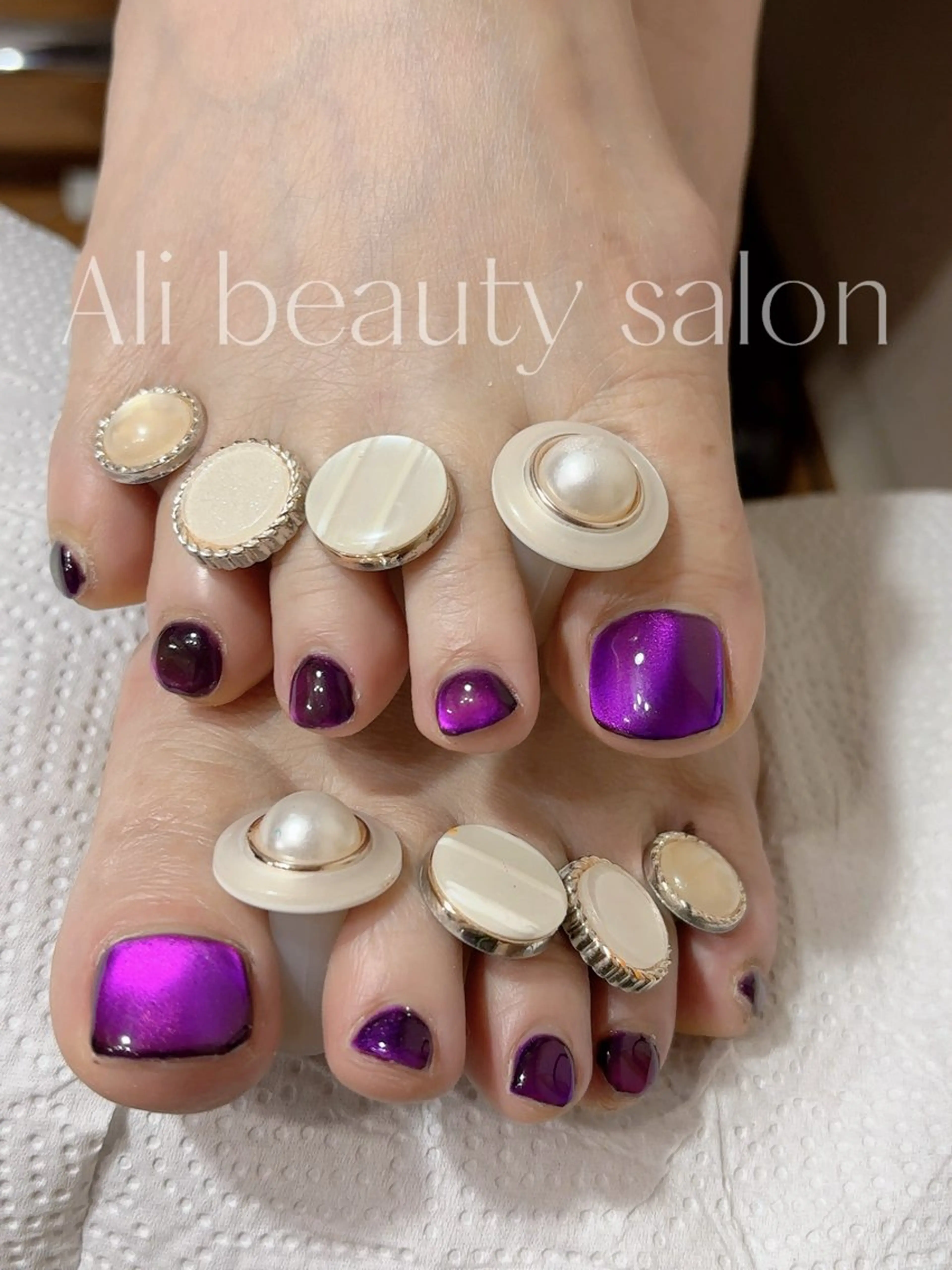 ネイル フットネイル マグネットネイル フットネイル Ali 新小岩 ネイル専門のネイルデザイン