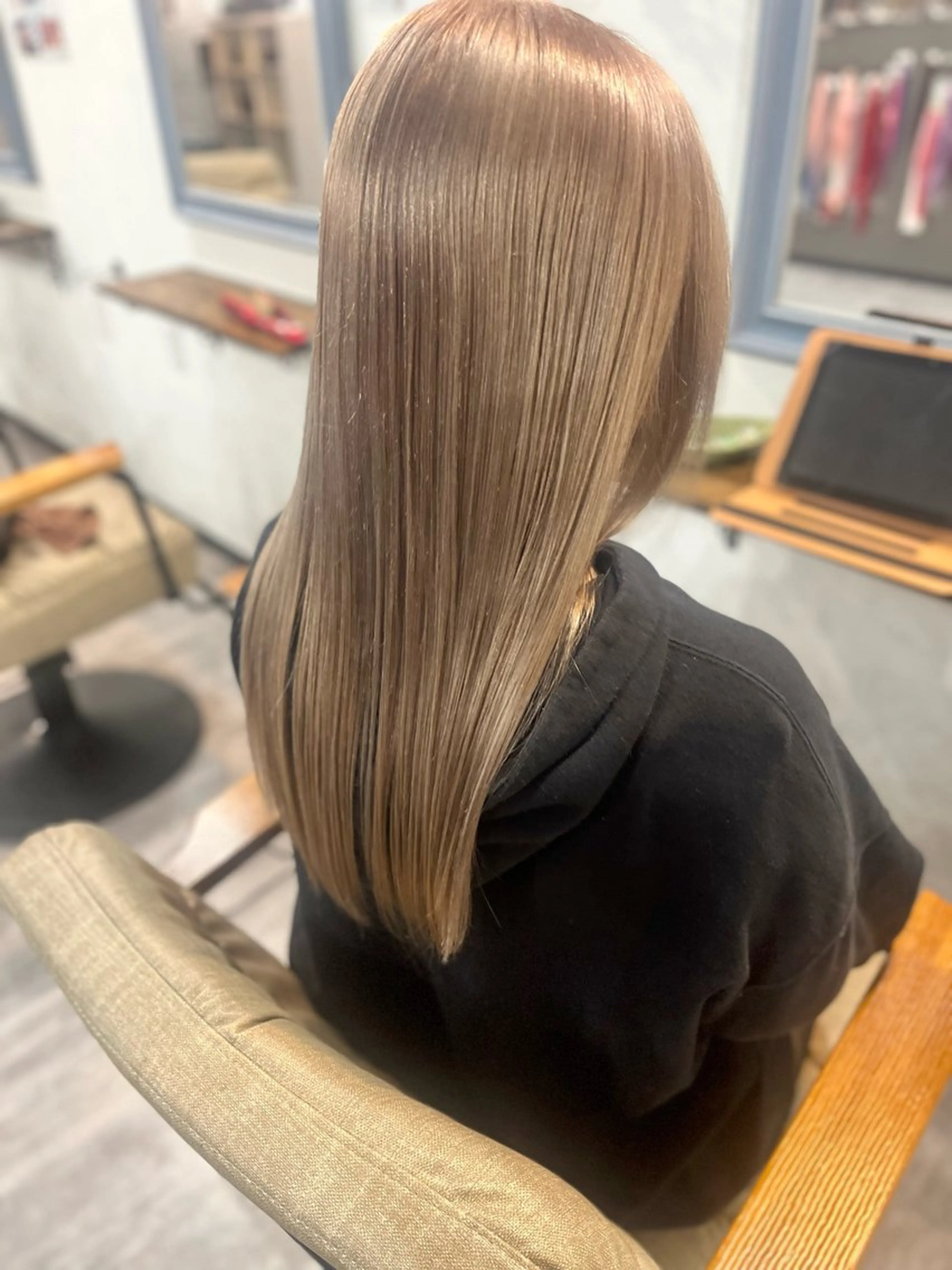 【✨極上髪質改善メニュー✨】艶カラー+ケラチントリートメント¥14000の写真