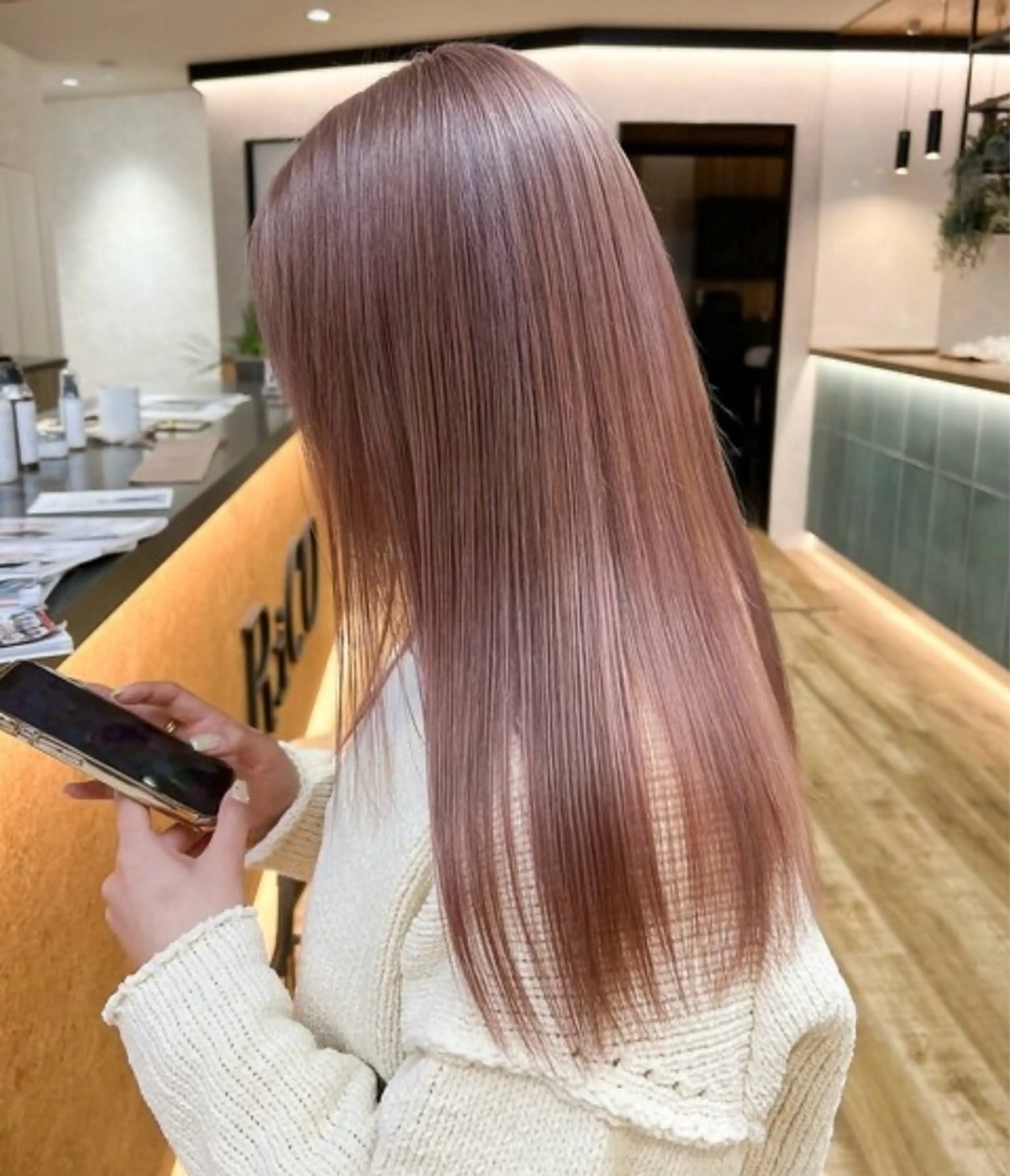 【minimo限定🎀】透明感カラー➕うねりケア、うる艶に仕上がるケア剤🧪の写真