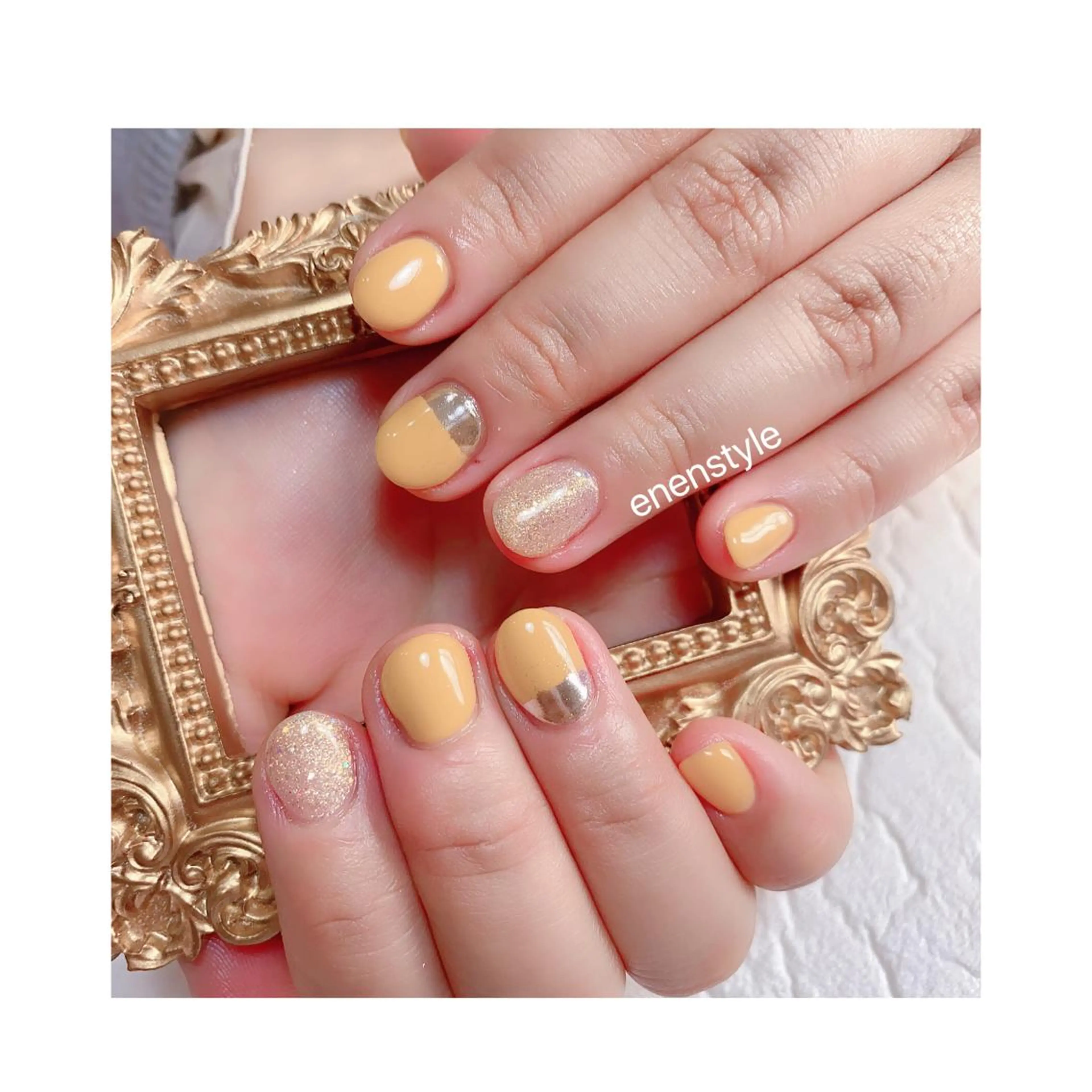 ショート ネイル ジェルネイル ニュアンスネイル オフィスネイル ワンカラーネイル パラジェル 👑enen style👑のネイルデザイン