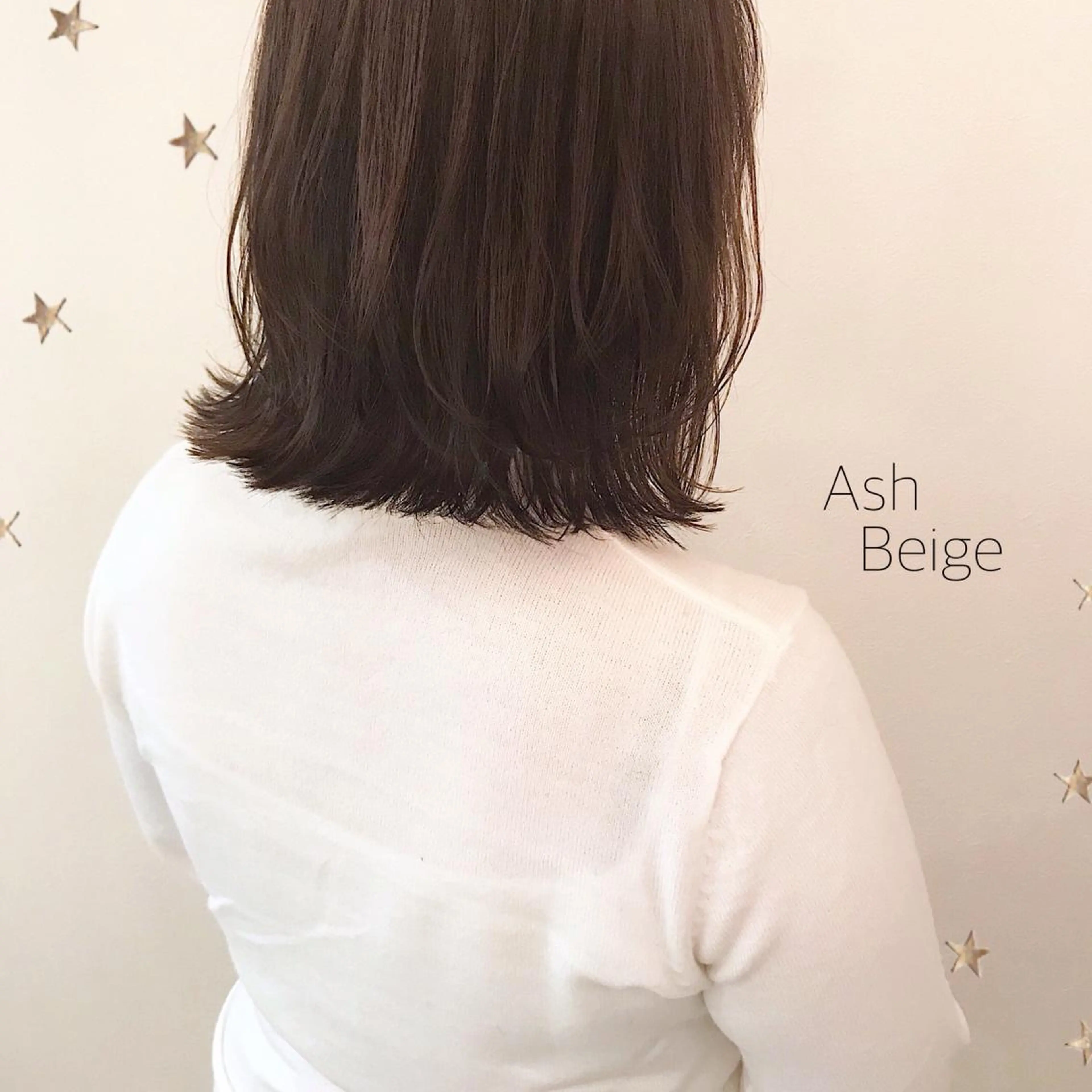 ミディアム カラー 市川 千夏のヘアスタイル