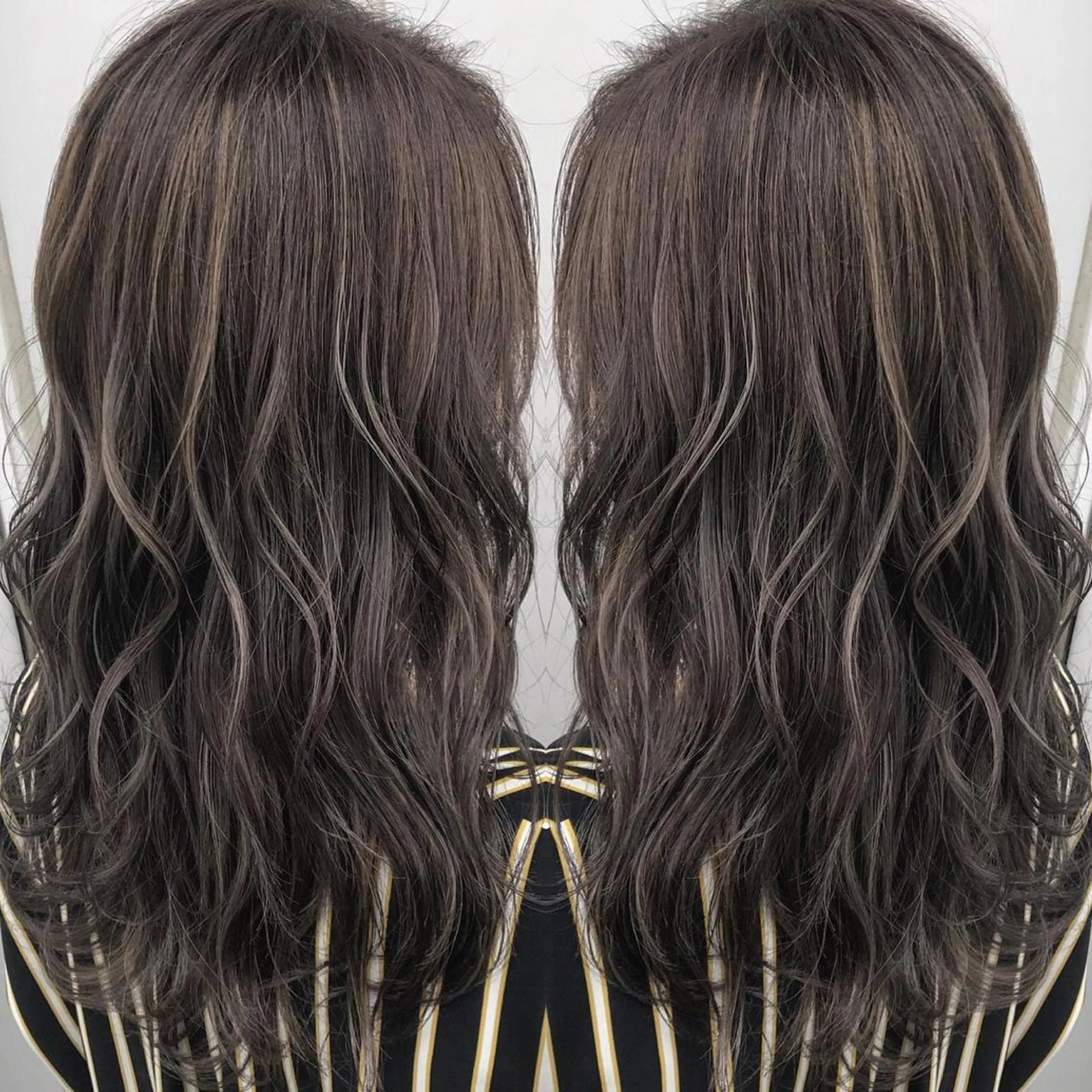 セミロング カラー ヘアカラー 髪質改善will hairdesignのヘアスタイル