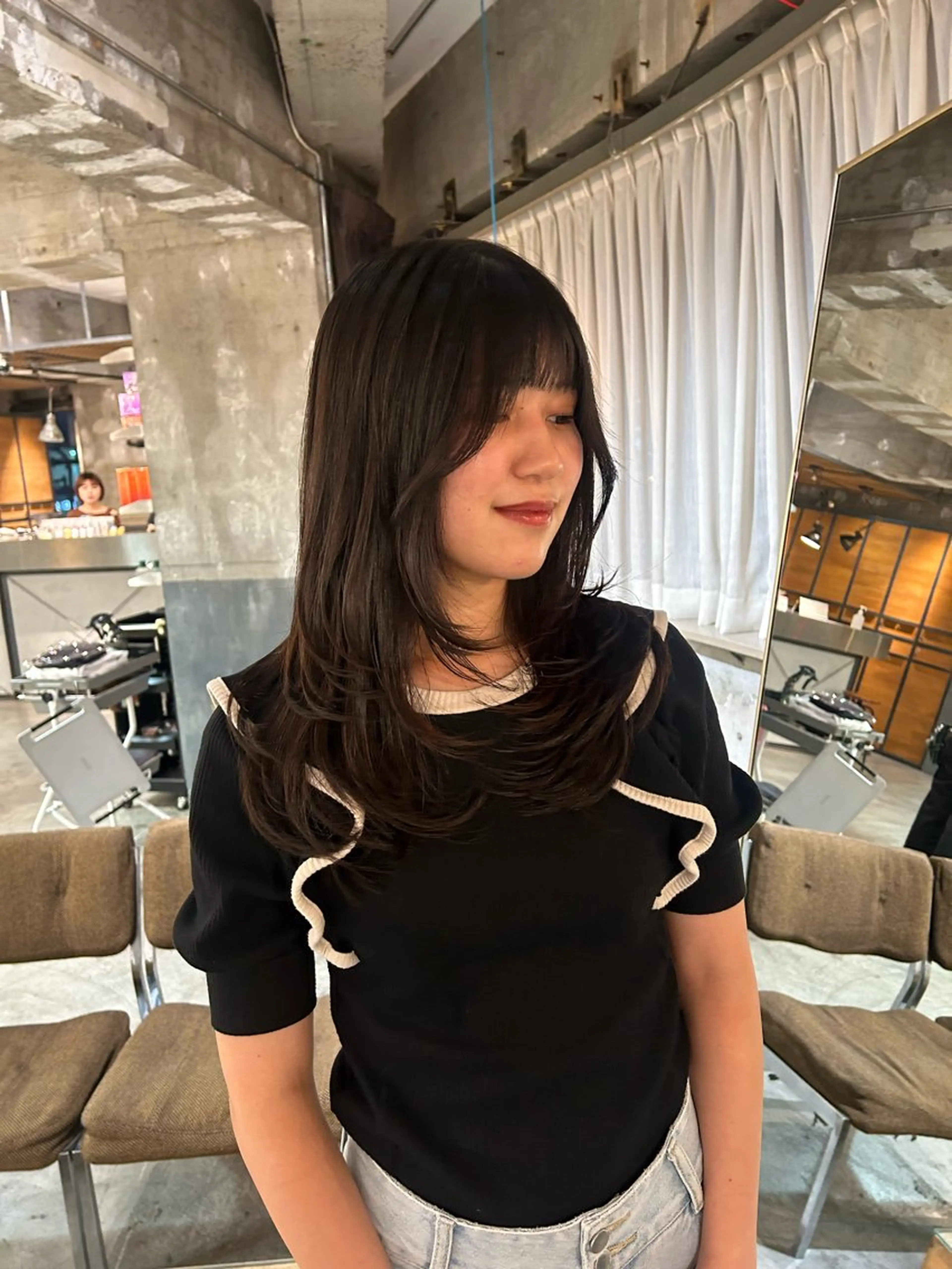 ミディアム カラー カット 海外レイヤー /NAGISAのヘアスタイル