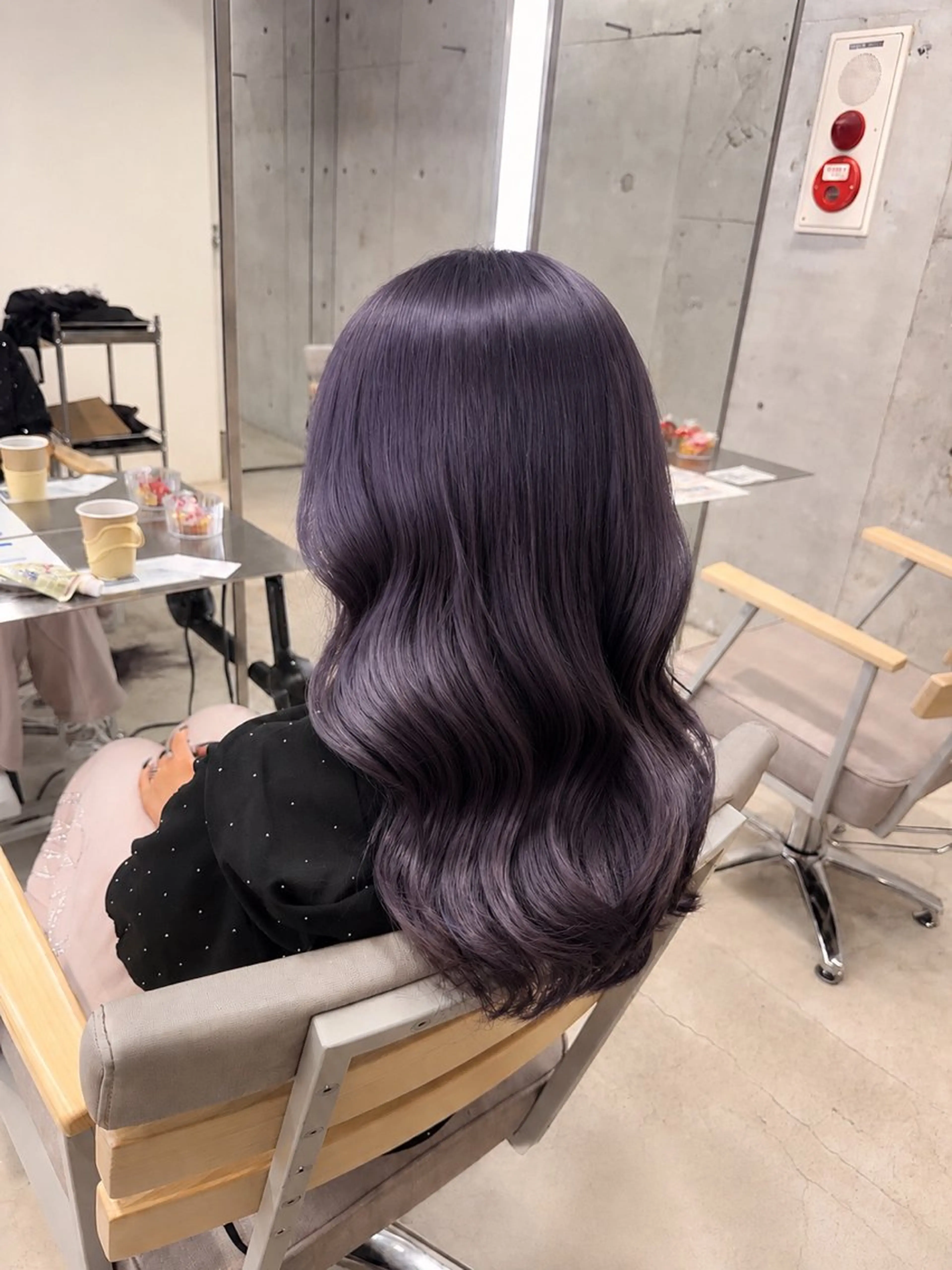 セミロング ヘアカラー トリートメント ✩*Ayane*✩ うる艶カラー🫐のヘアスタイル