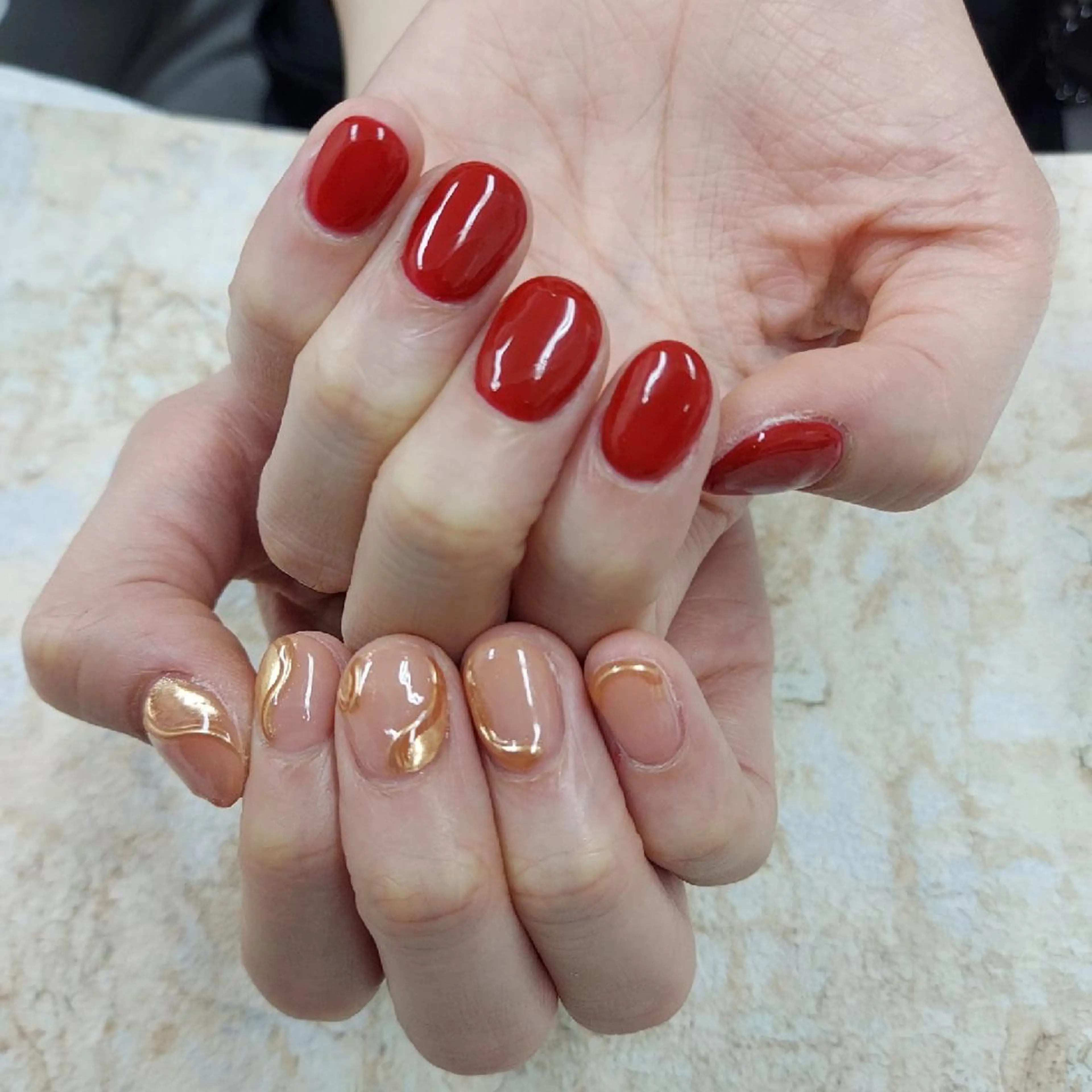 ネイル アートネイル ジェルネイル 持ち込み ニュアンスネイル パラジェル スカルプ指名No.1 河野　雑誌掲載サロンのネイルデザイン