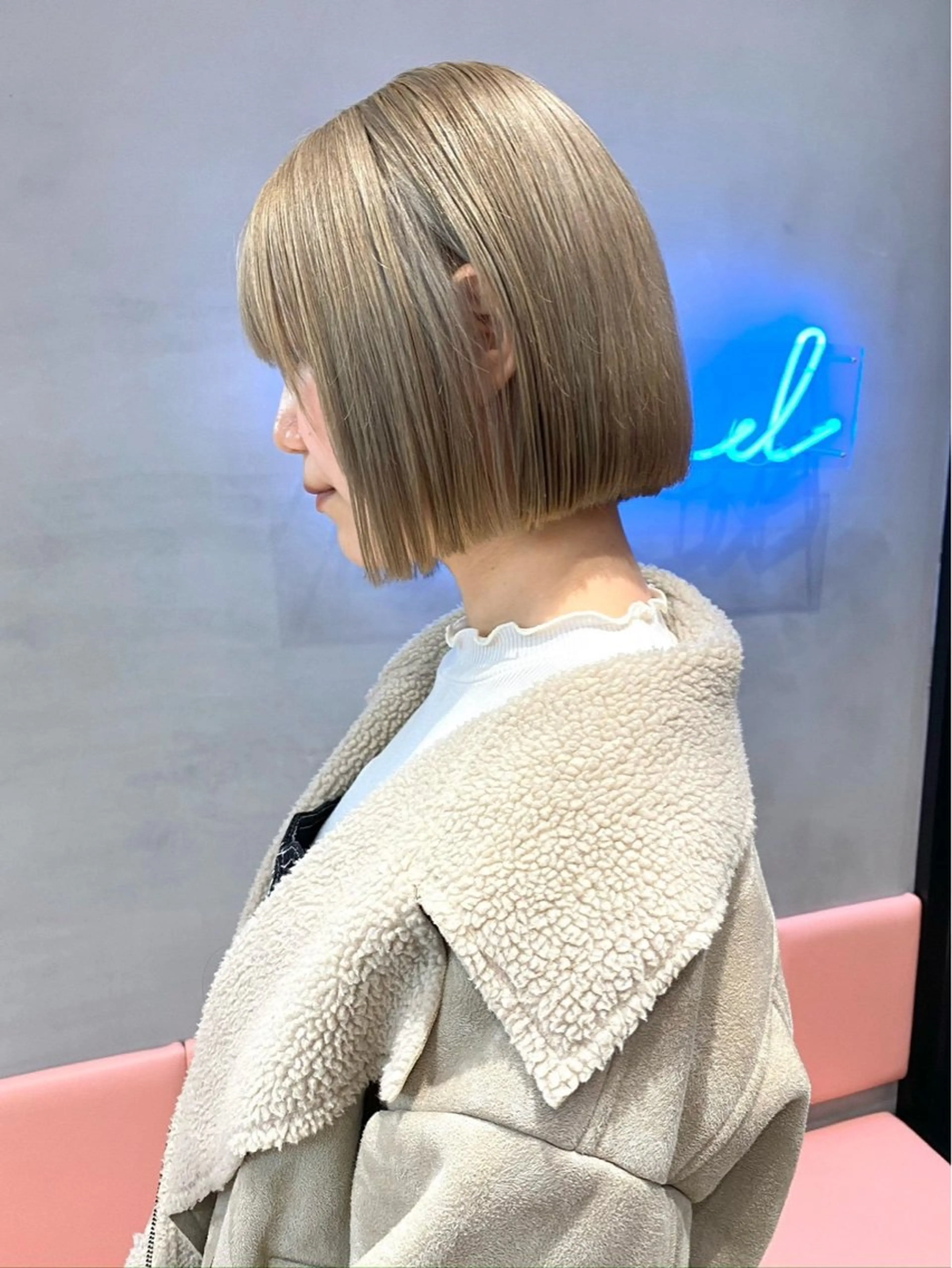 ショート ヘアカラー トリートメント 岡野 幸輝のヘアスタイル