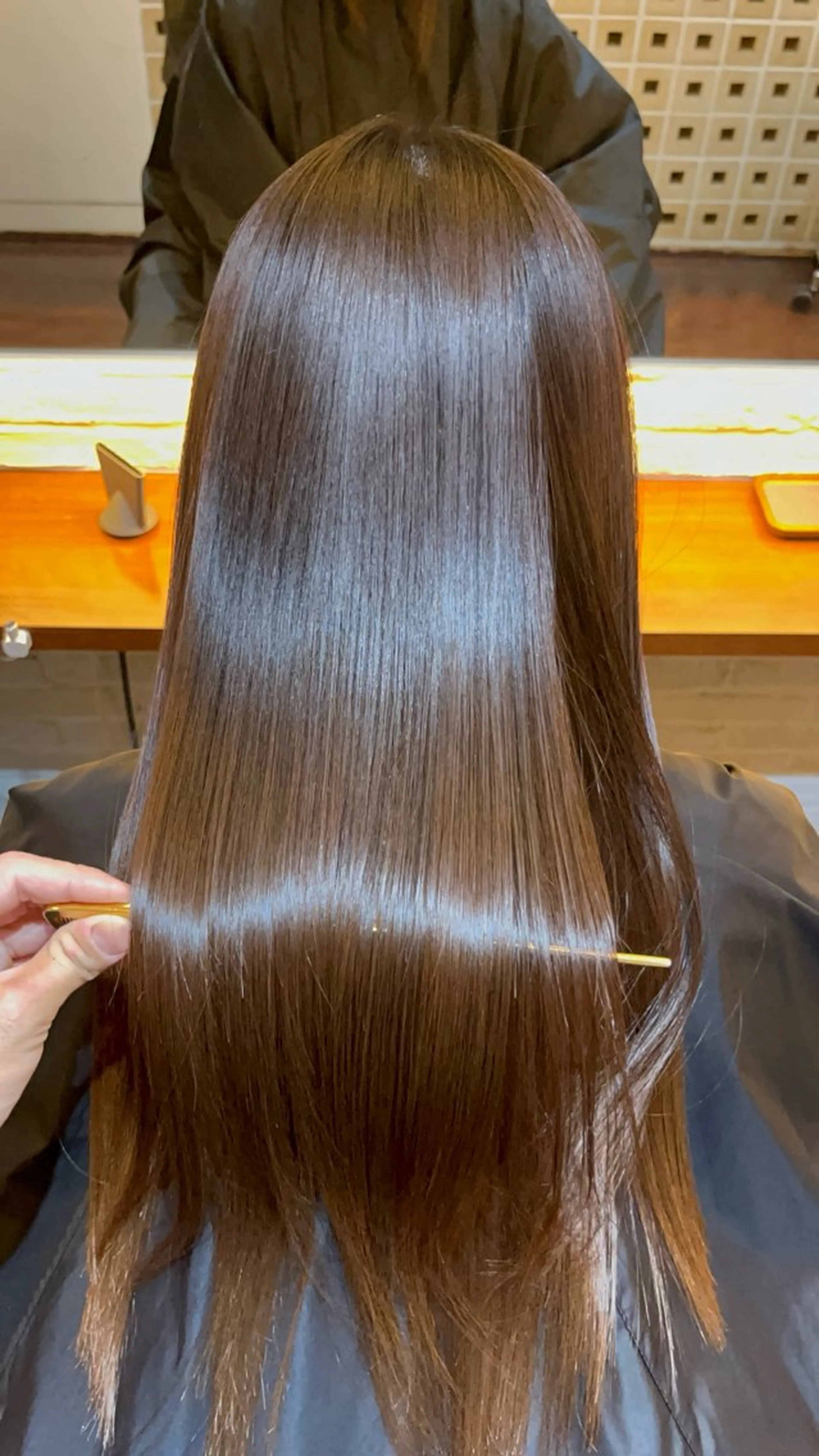 セミロング 髪質改善 縮毛矯正 縮毛矯正 トリートメント CoCooN TAKUMAのヘアスタイル