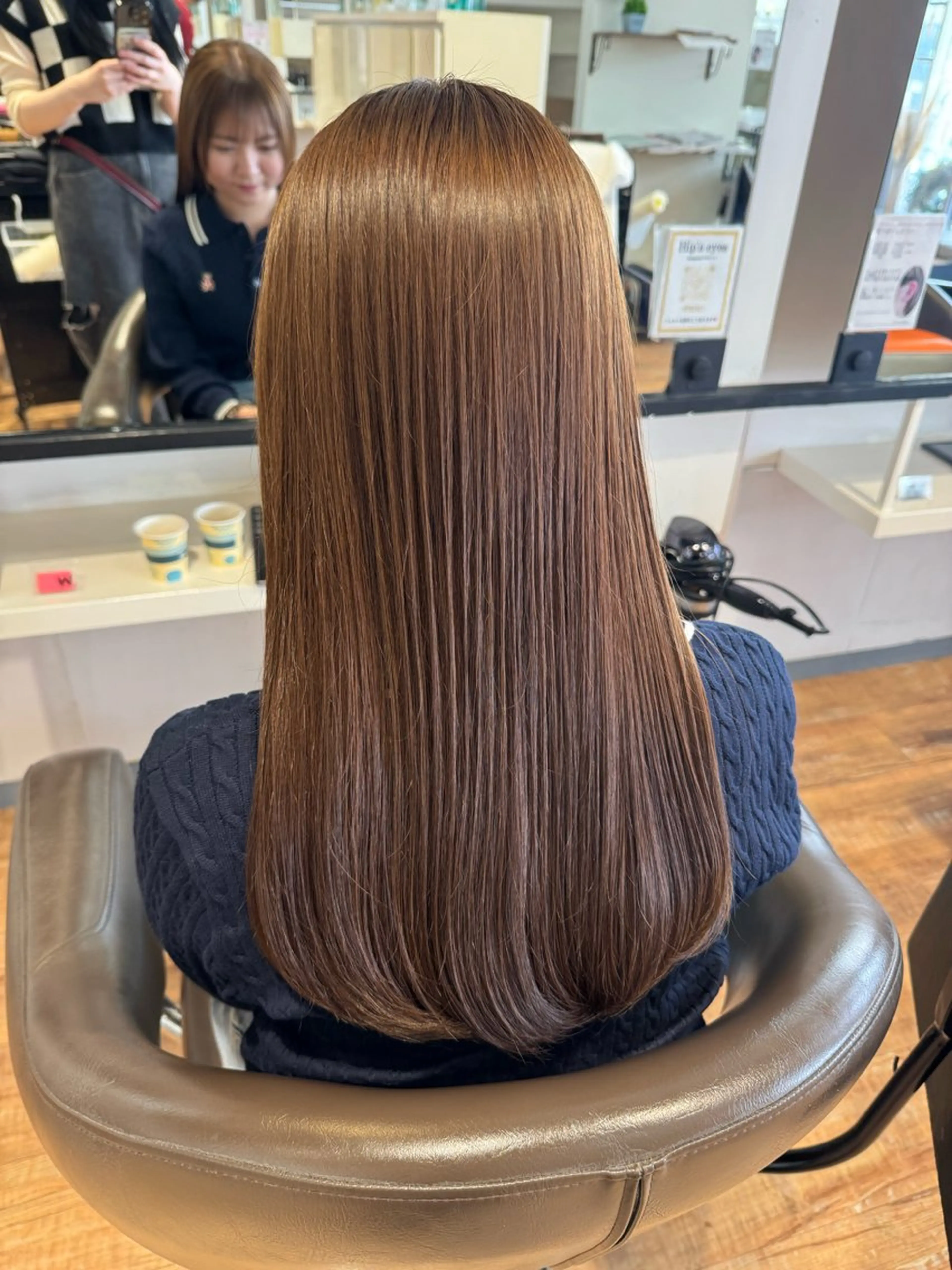 セミロング カット ヘアカラー トリートメント hip's eyes 渡辺舜のヘアスタイル