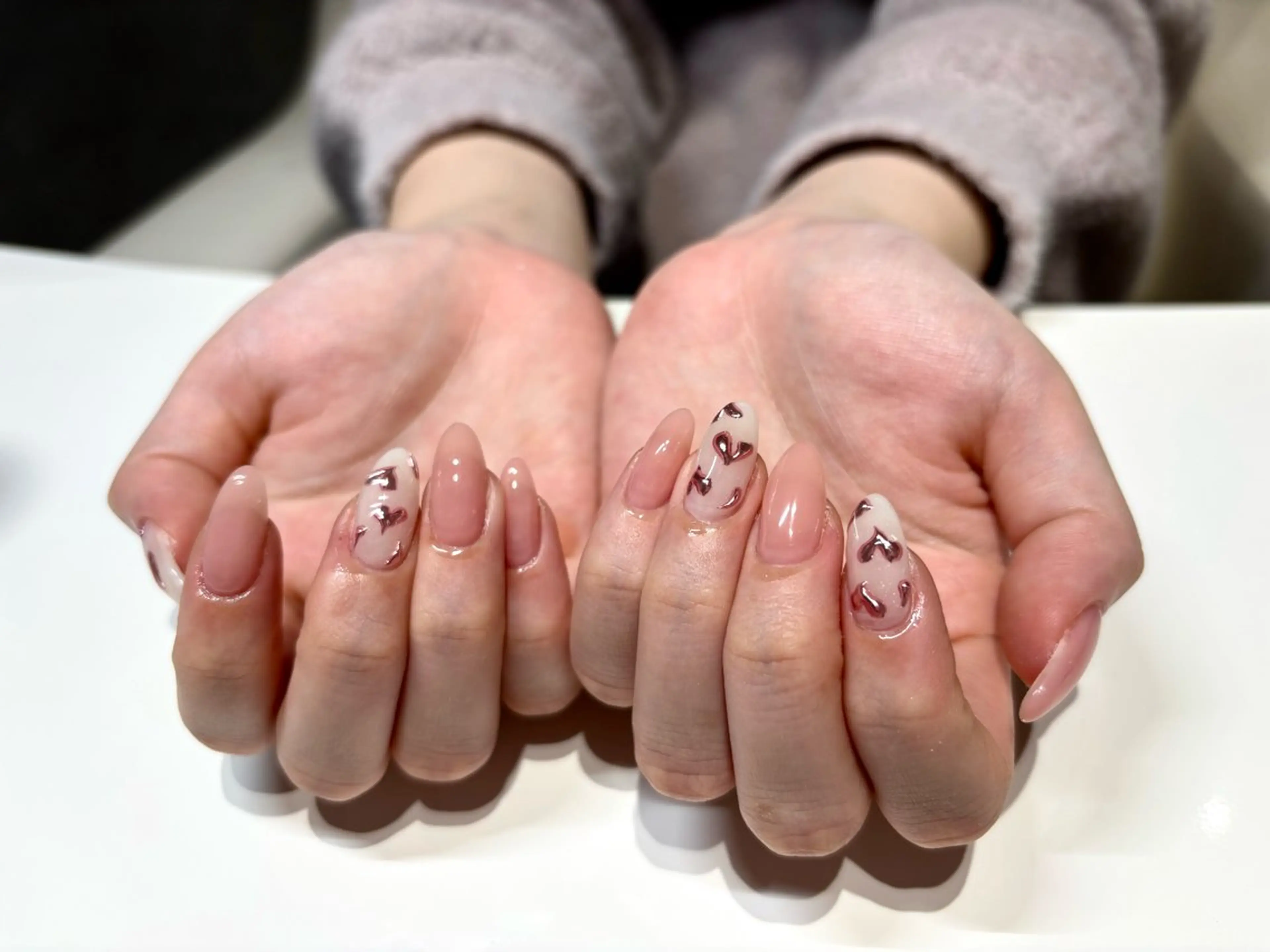 ネイル バレンタイン Nailsalon Puttiのネイルデザイン