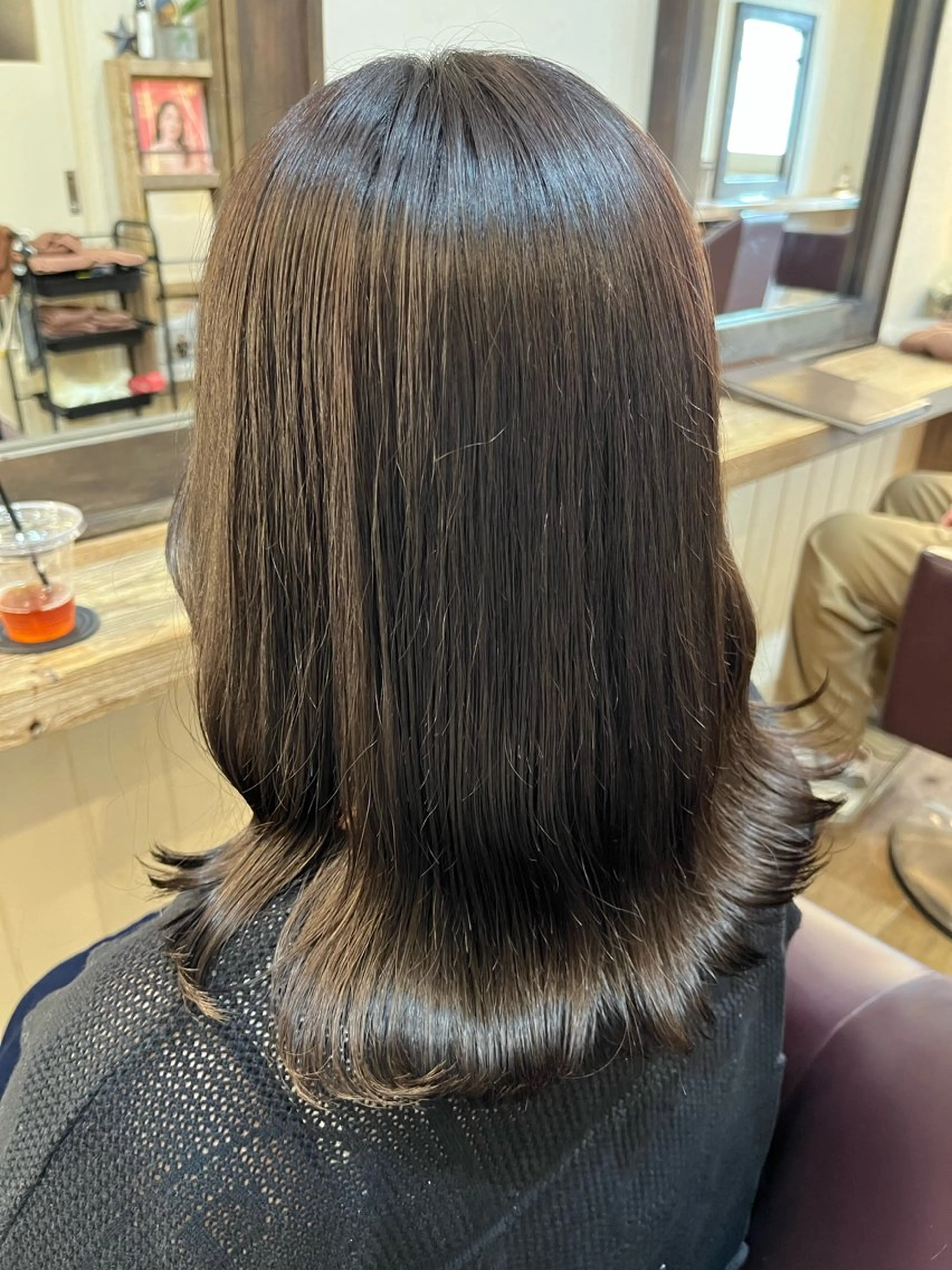 セミロング 暖色＊ベージュ ＊くらたあやかのヘアスタイル