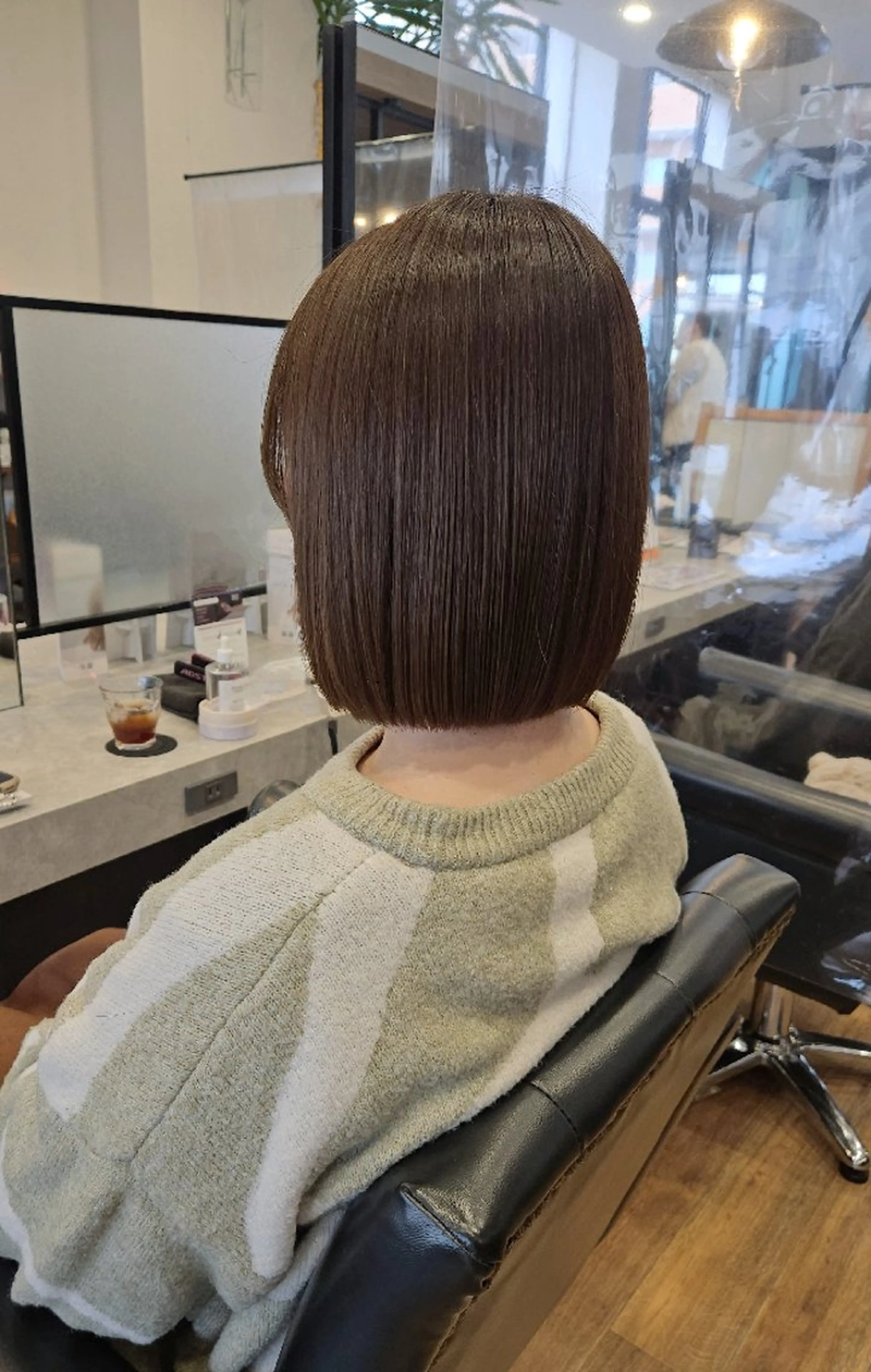 ミディアム カラー ヘアカラー トリートメント 関口 友菜のヘアスタイル