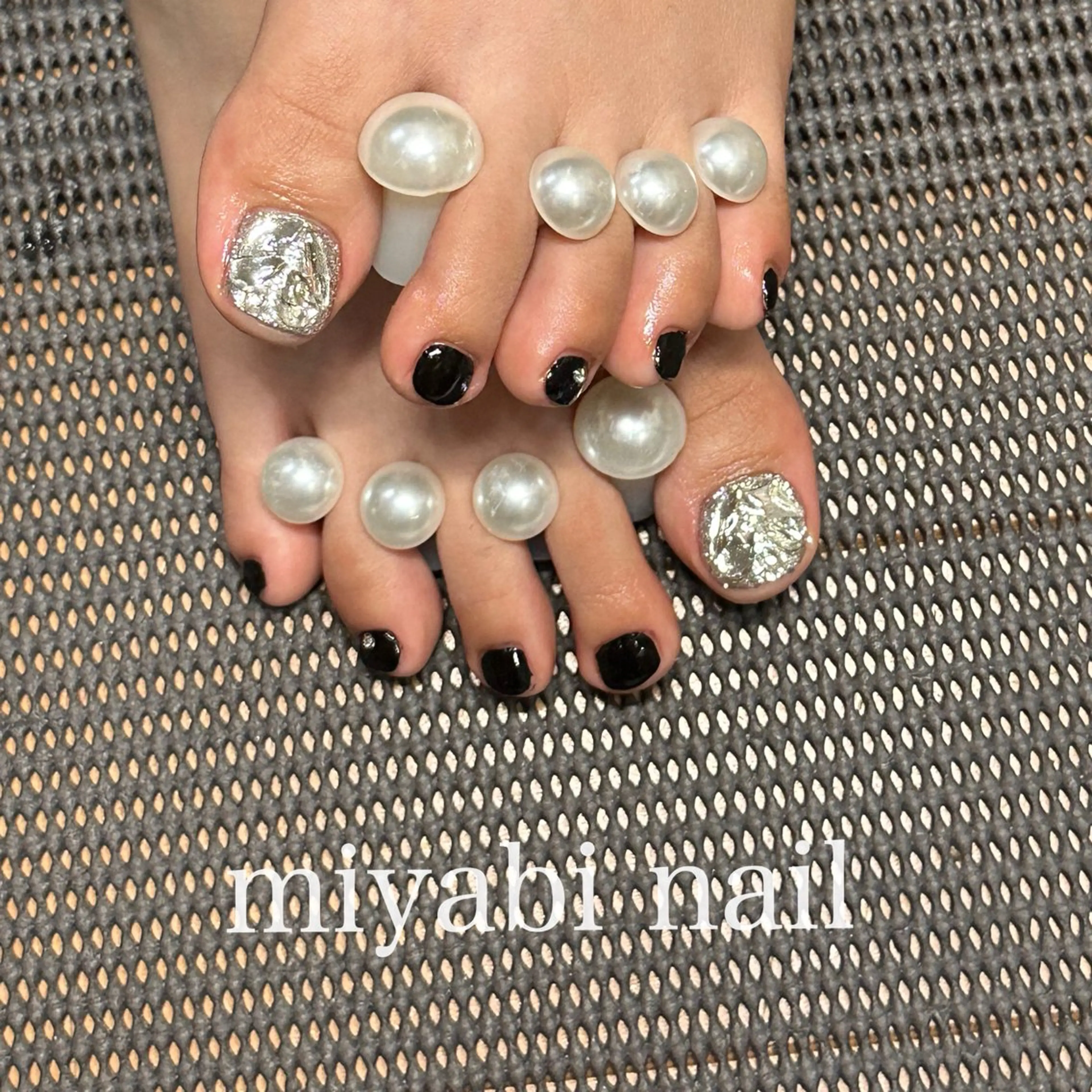 ネイル フットネイル ジェルネイル 持ち込み フットネイル miyabi nail 桂川駅近くのネイルデザイン