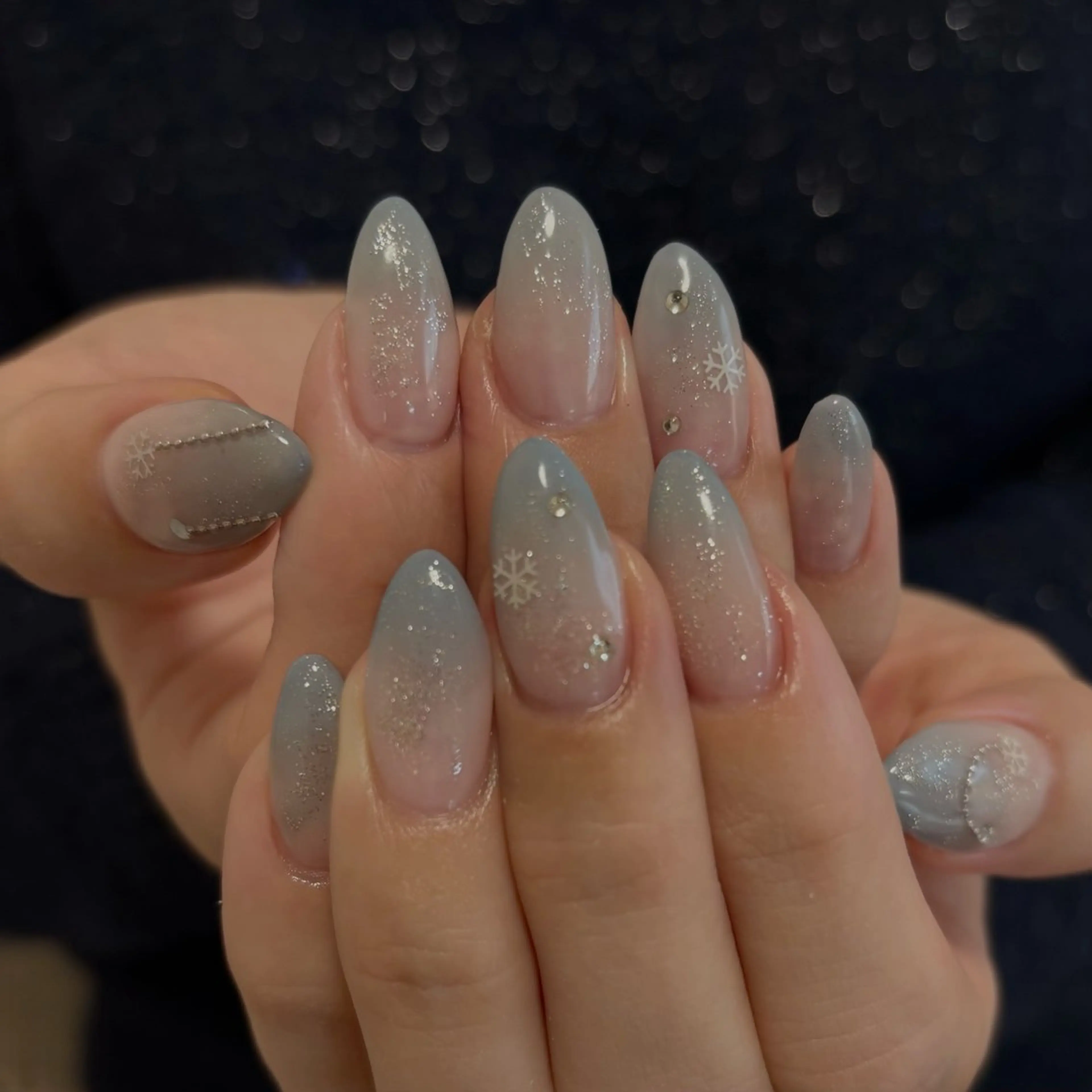 ネイル 冬ネイル ハンドネイル rena nailのネイルデザイン