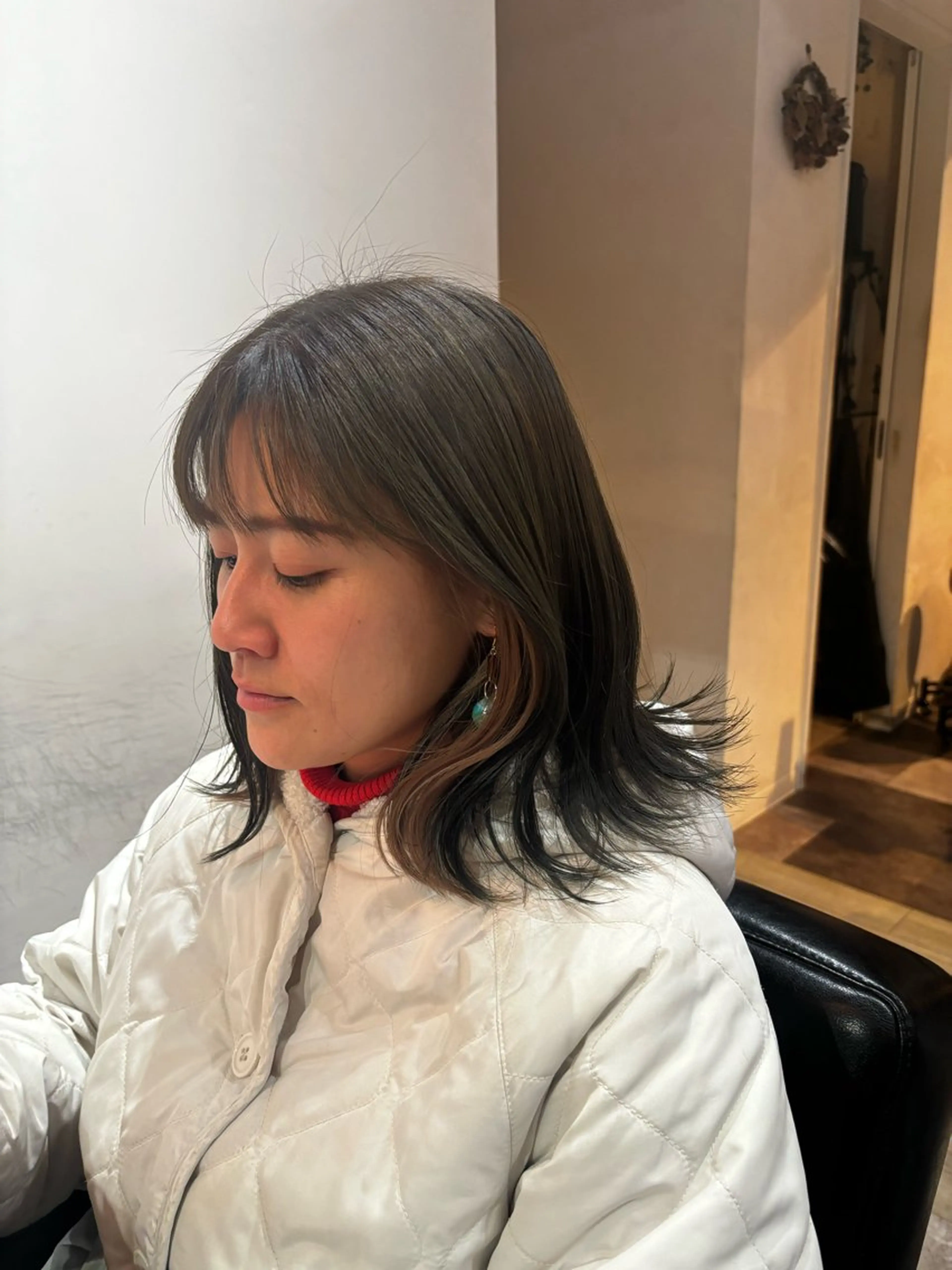 ミディアム ヘアカラー 🍒サクラ🍒 /透明感カラー/艶髪のヘアスタイル