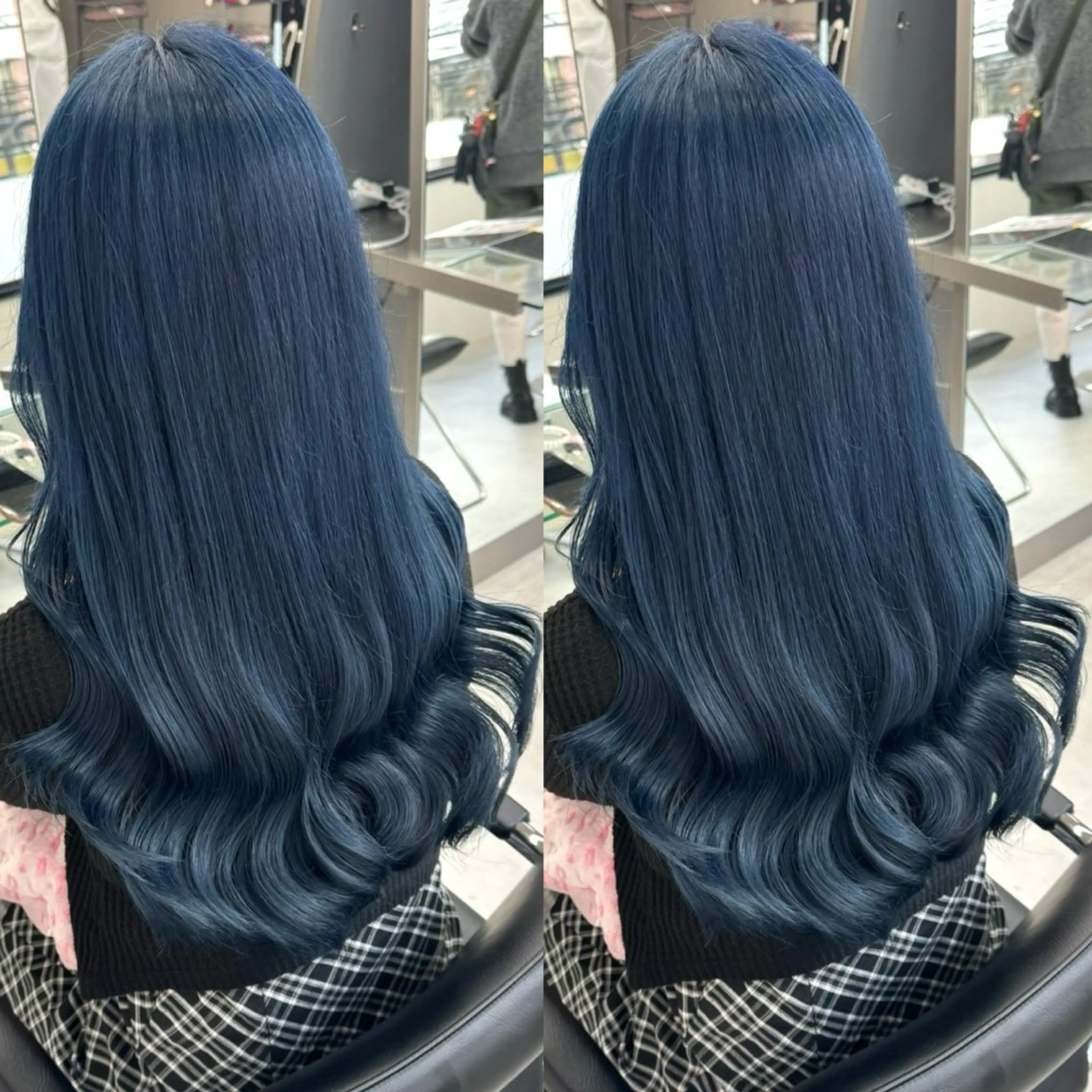 カラー ブリーチ ブルーカラー 透明感カラー ヘアカラー ヘアメ🎀推しカラー 🥣横浜/しほ🧸のヘアスタイル